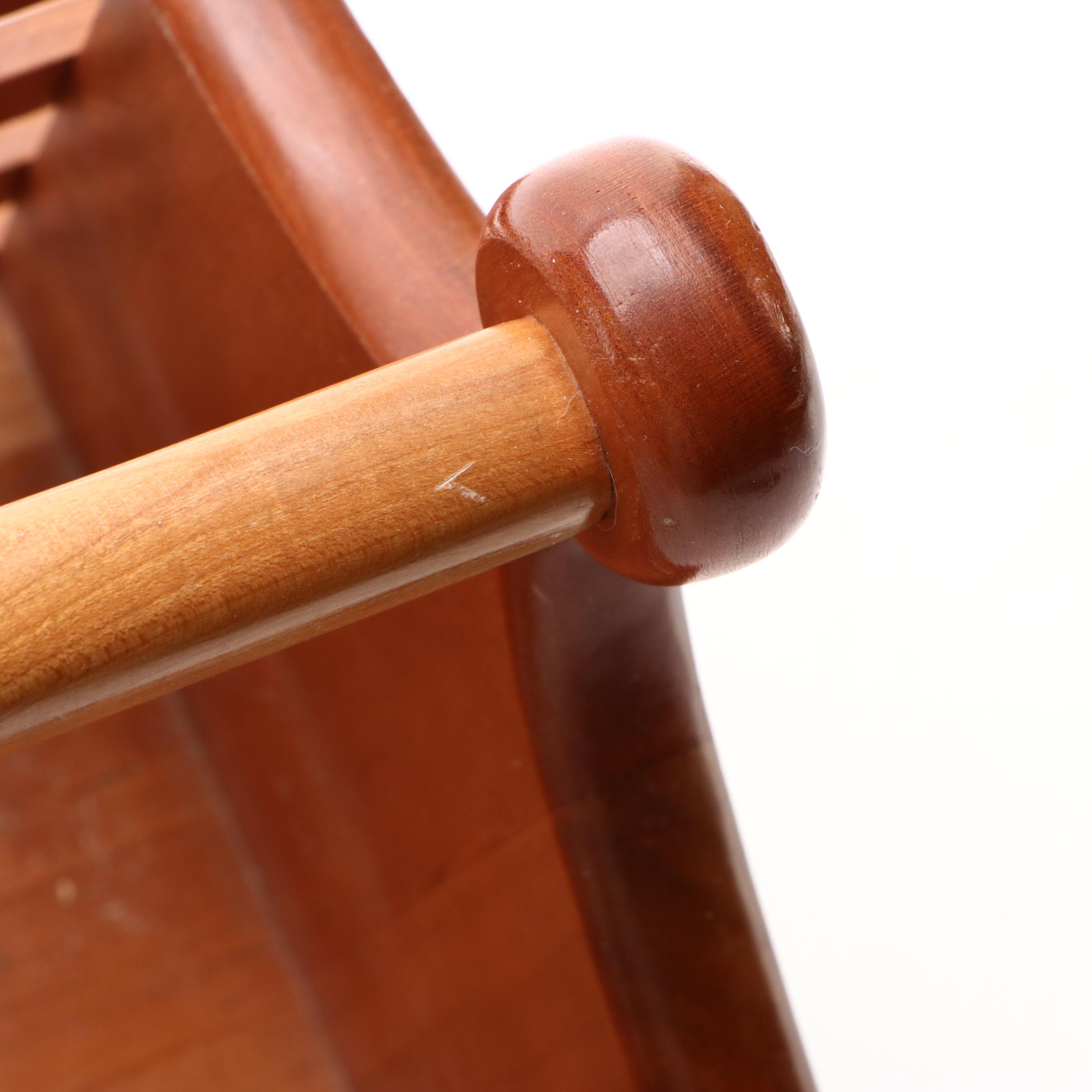 Handcrafted Cherry Magazine Rack