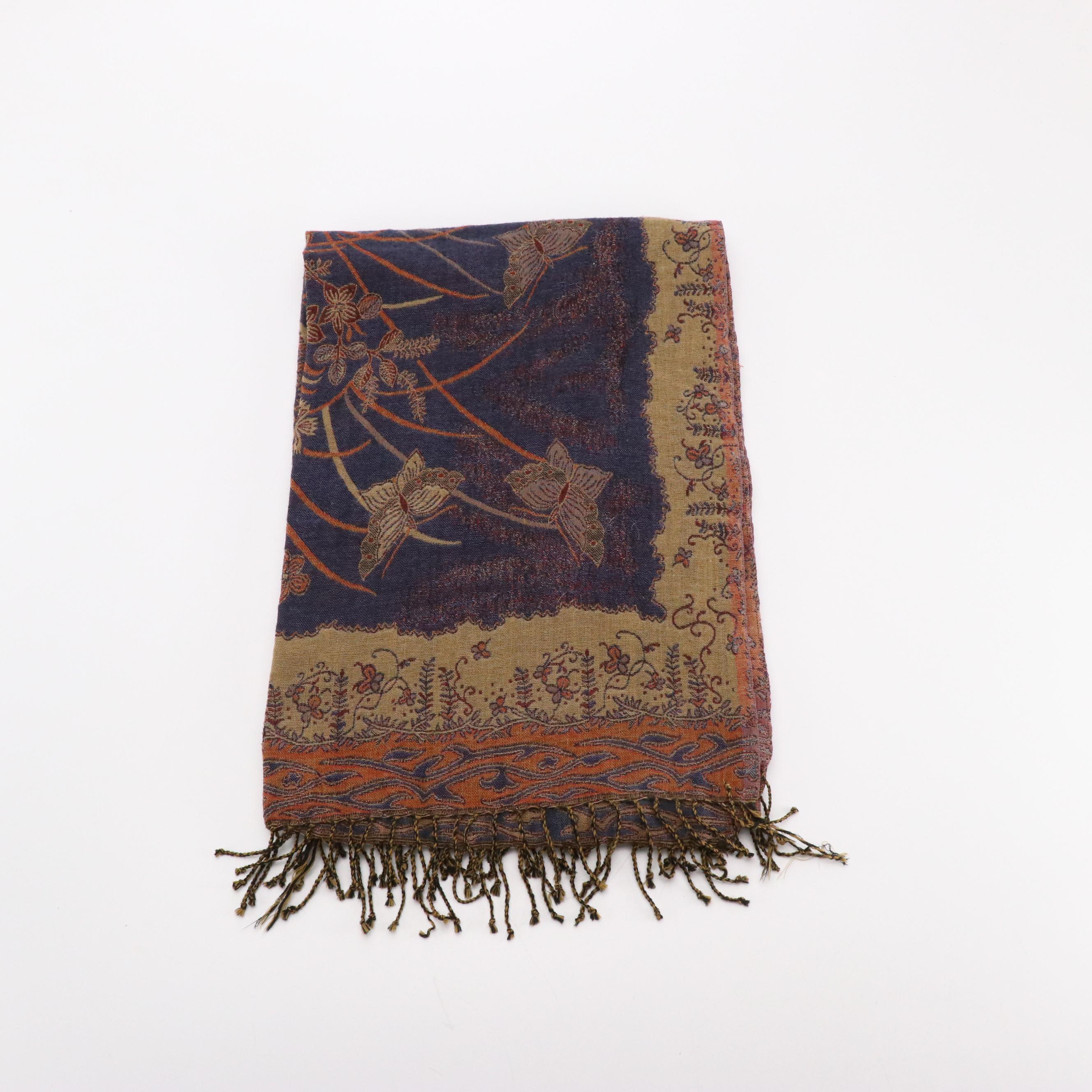 Sacred Threads Wool Shawl, Richard Cox Woven Cotton Fringe Scarf, Other Scarf