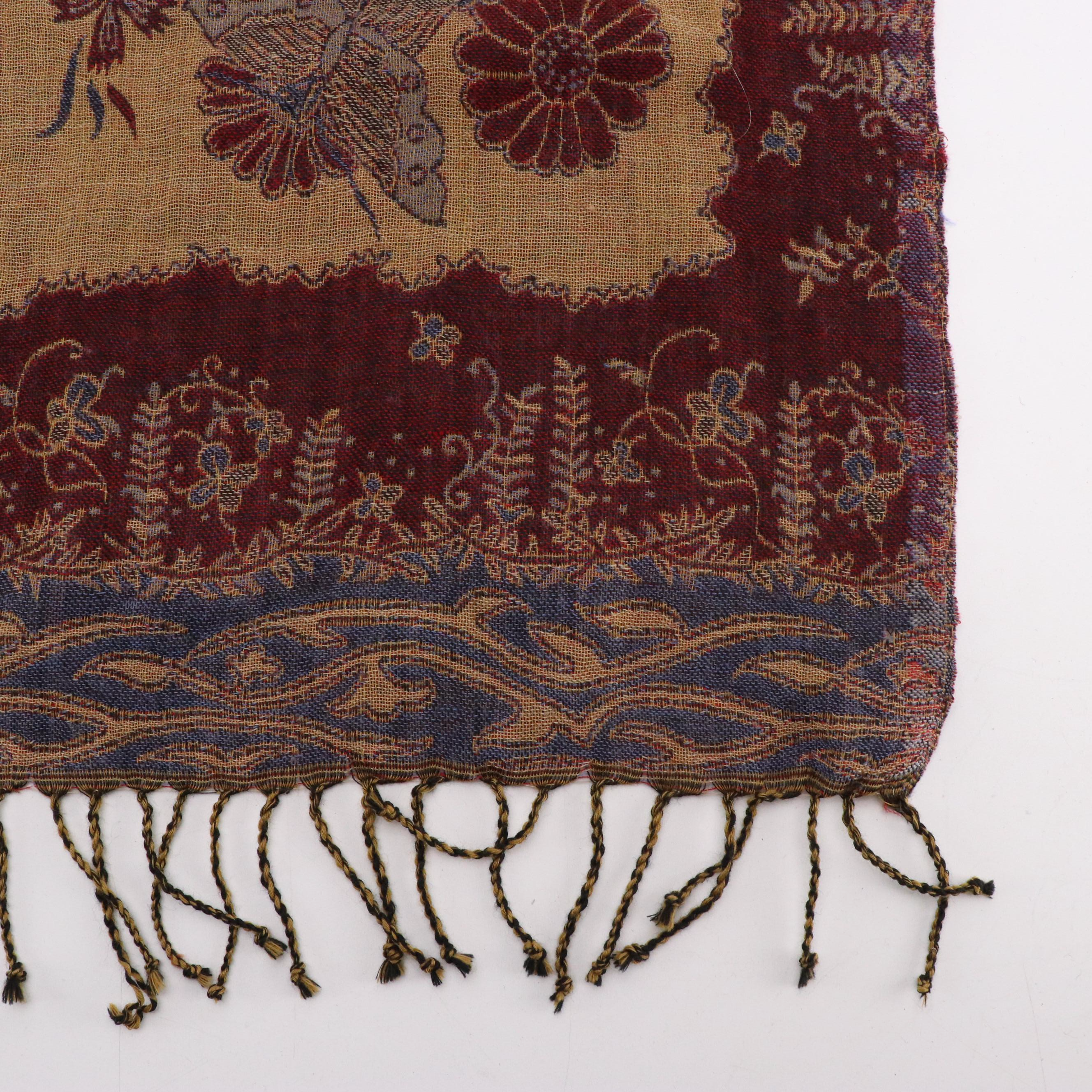 Sacred Threads Wool Shawl, Richard Cox Woven Cotton Fringe Scarf, Other Scarf