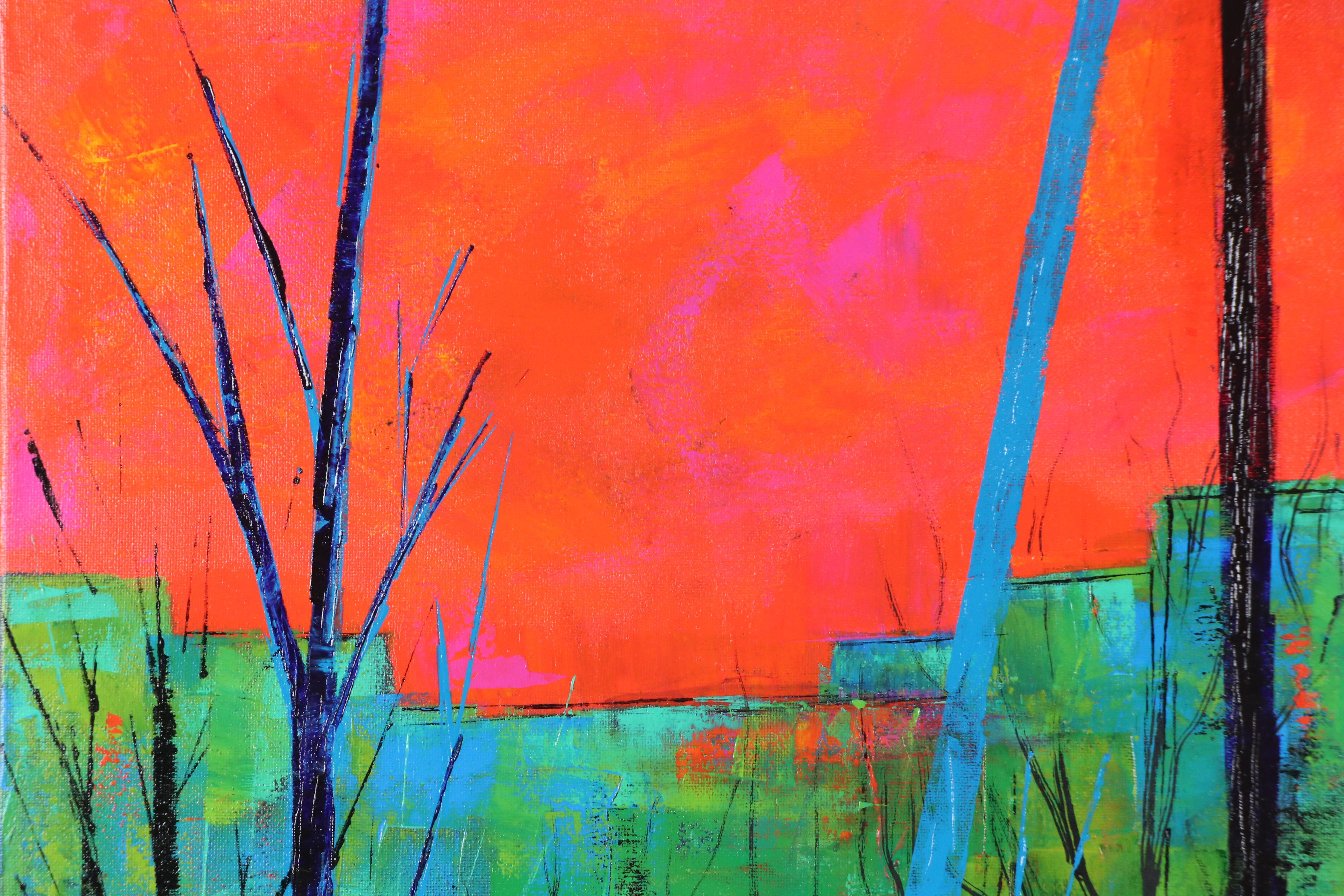 Sanna Acrylic Painting "A Parallel Life," 21st Century