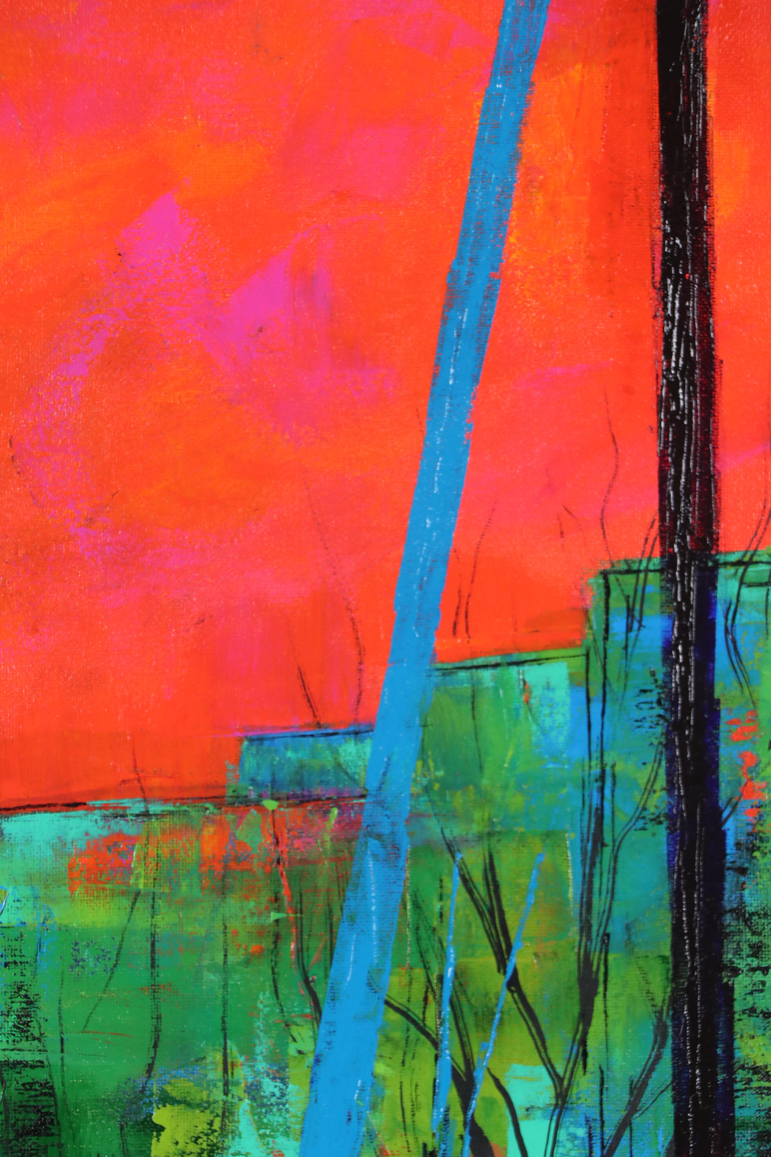 Sanna Acrylic Painting "A Parallel Life," 21st Century