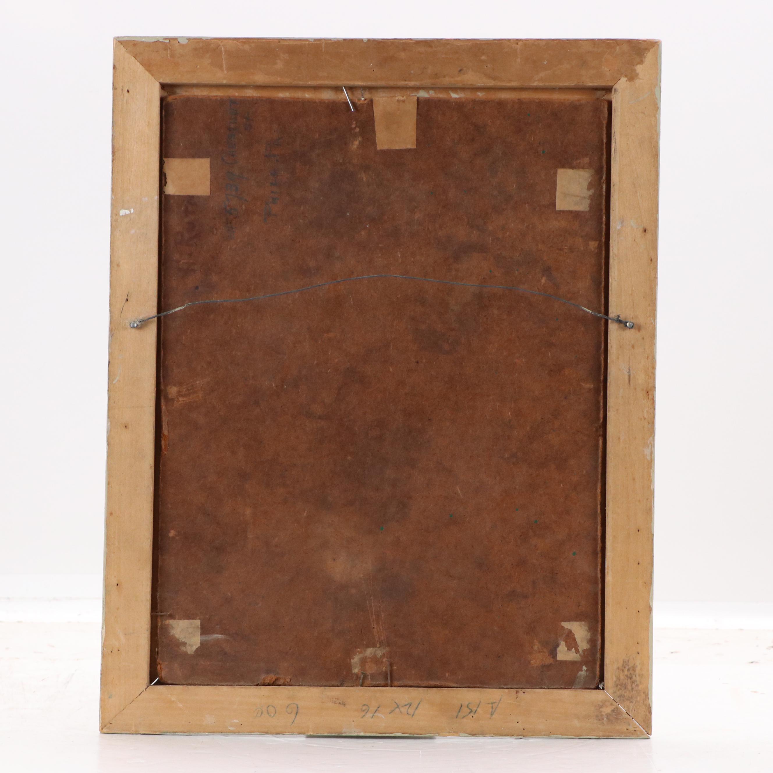 H. Rutman Nude Figural Oil Painting of Seated Woman, 20th Century