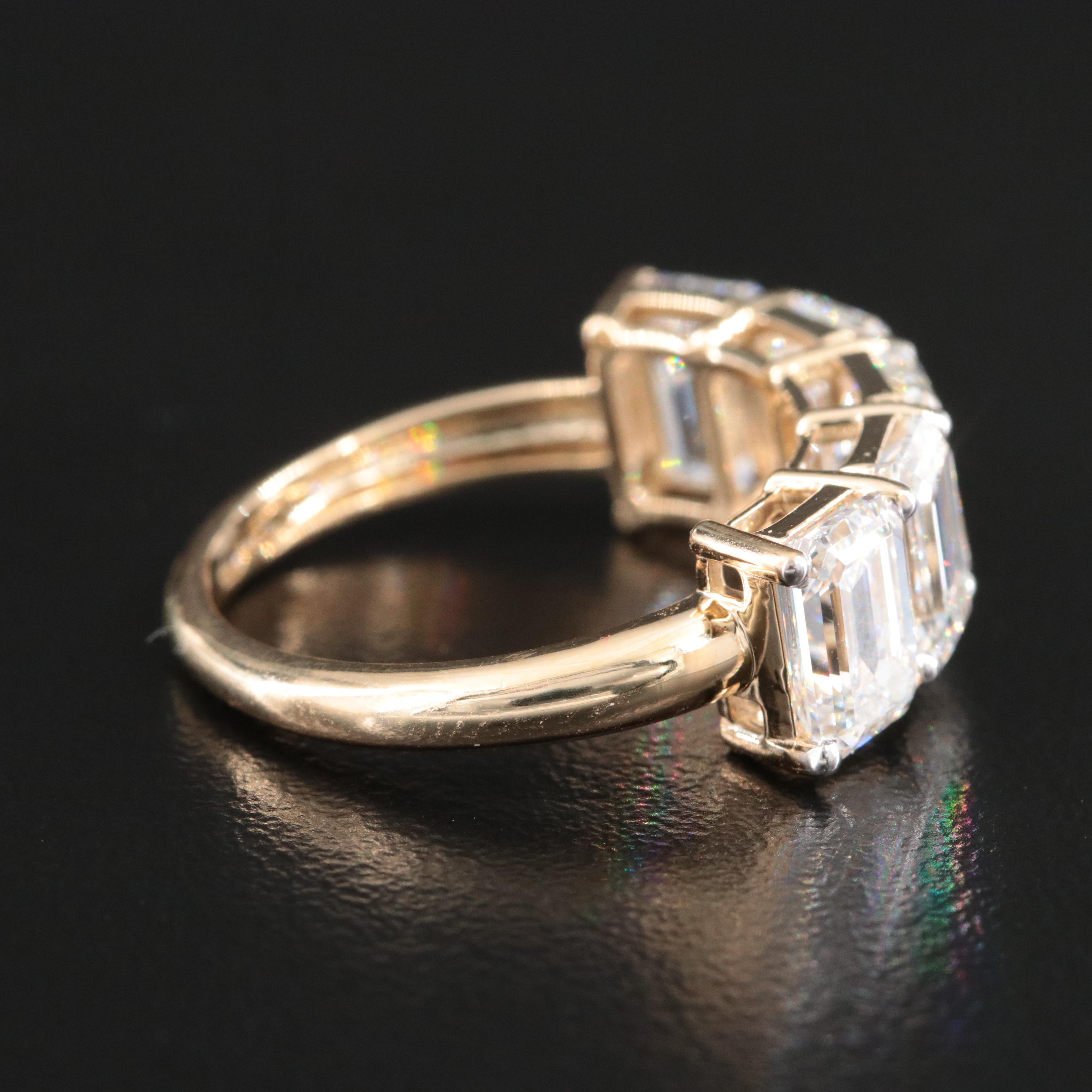 14K 5.55 CTW Lab Grown Diamond Ring