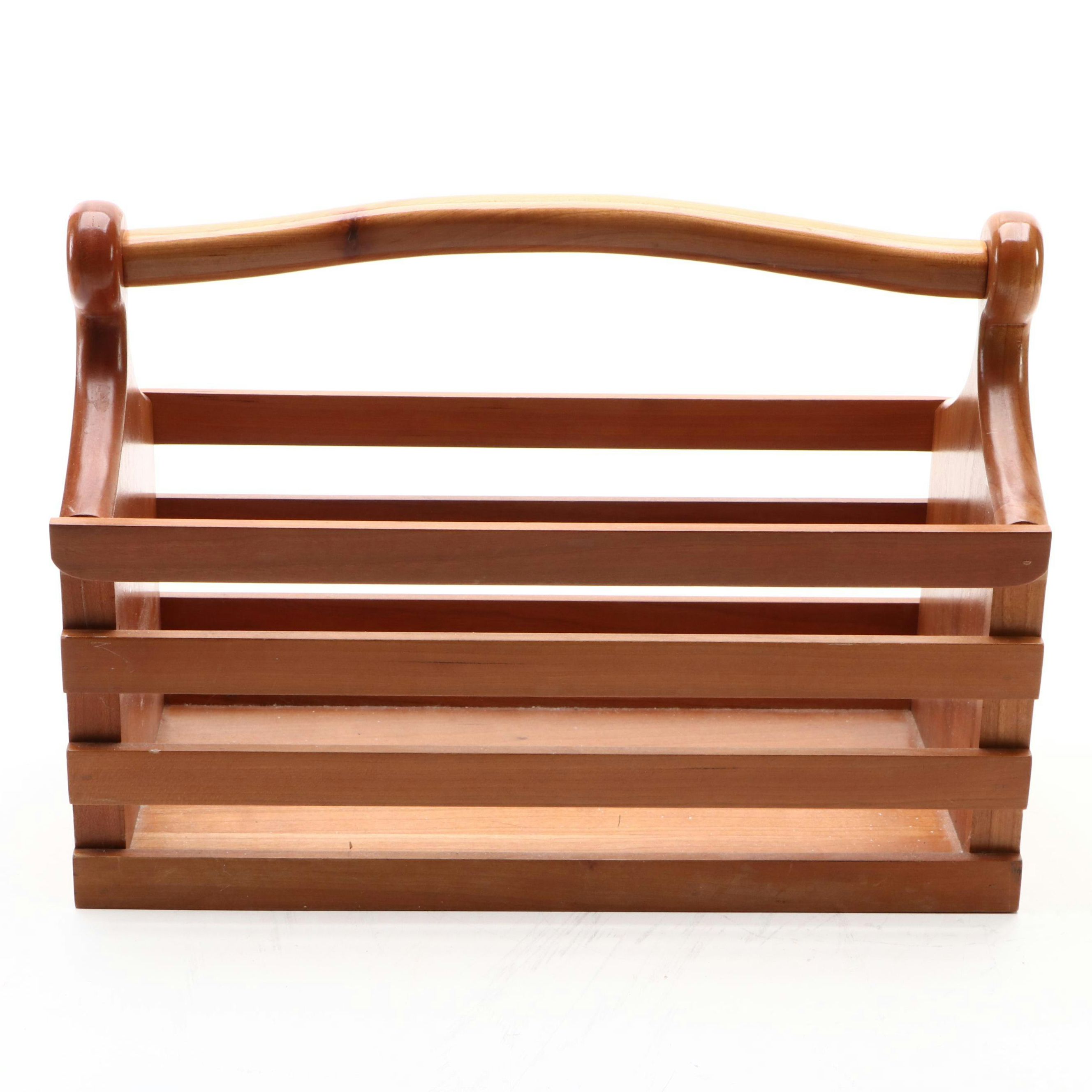 Handcrafted Cherry Magazine Rack