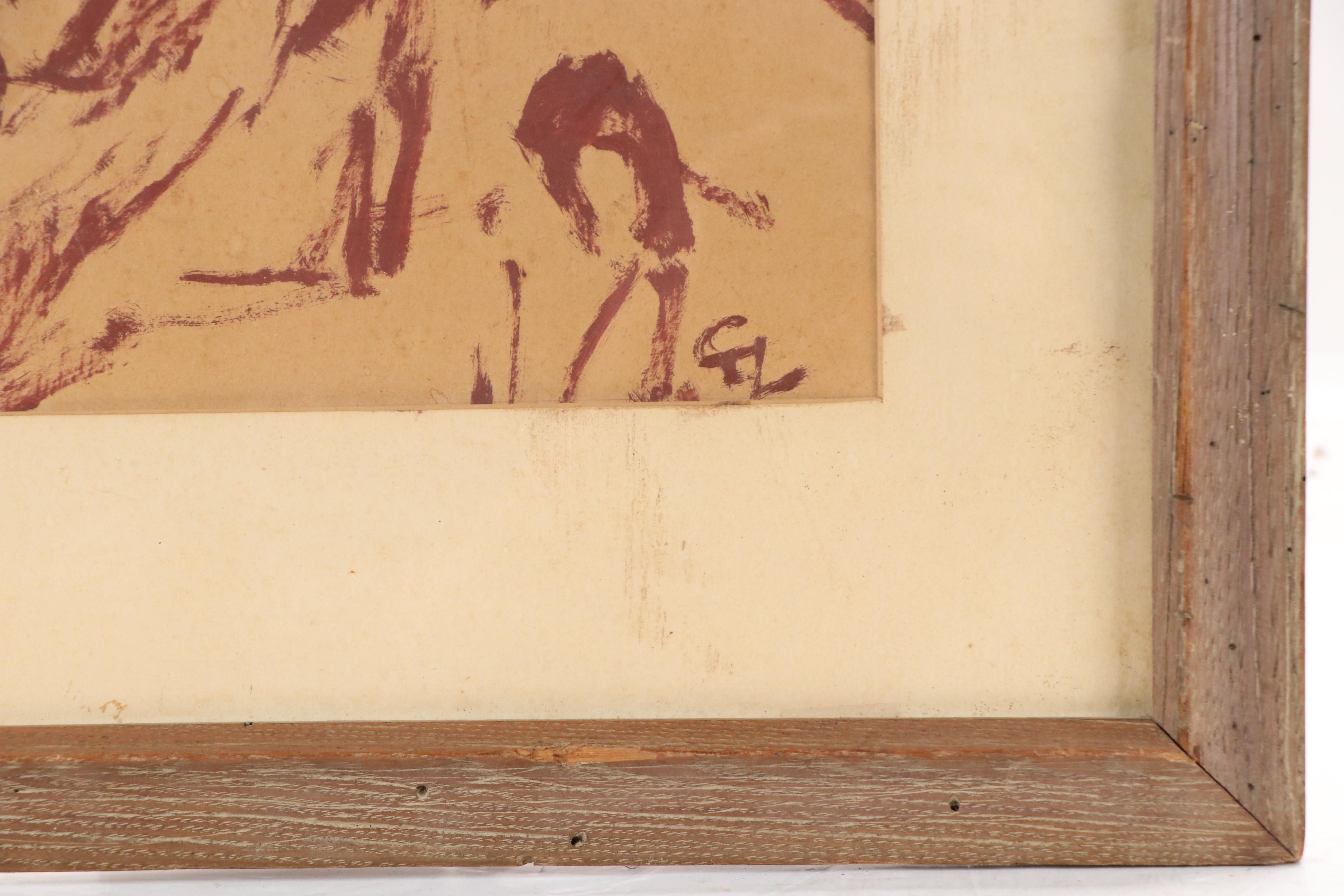 Carl-Alexander von Volborth Oil Painting "Hungarian Peasant," Mid-20th C.