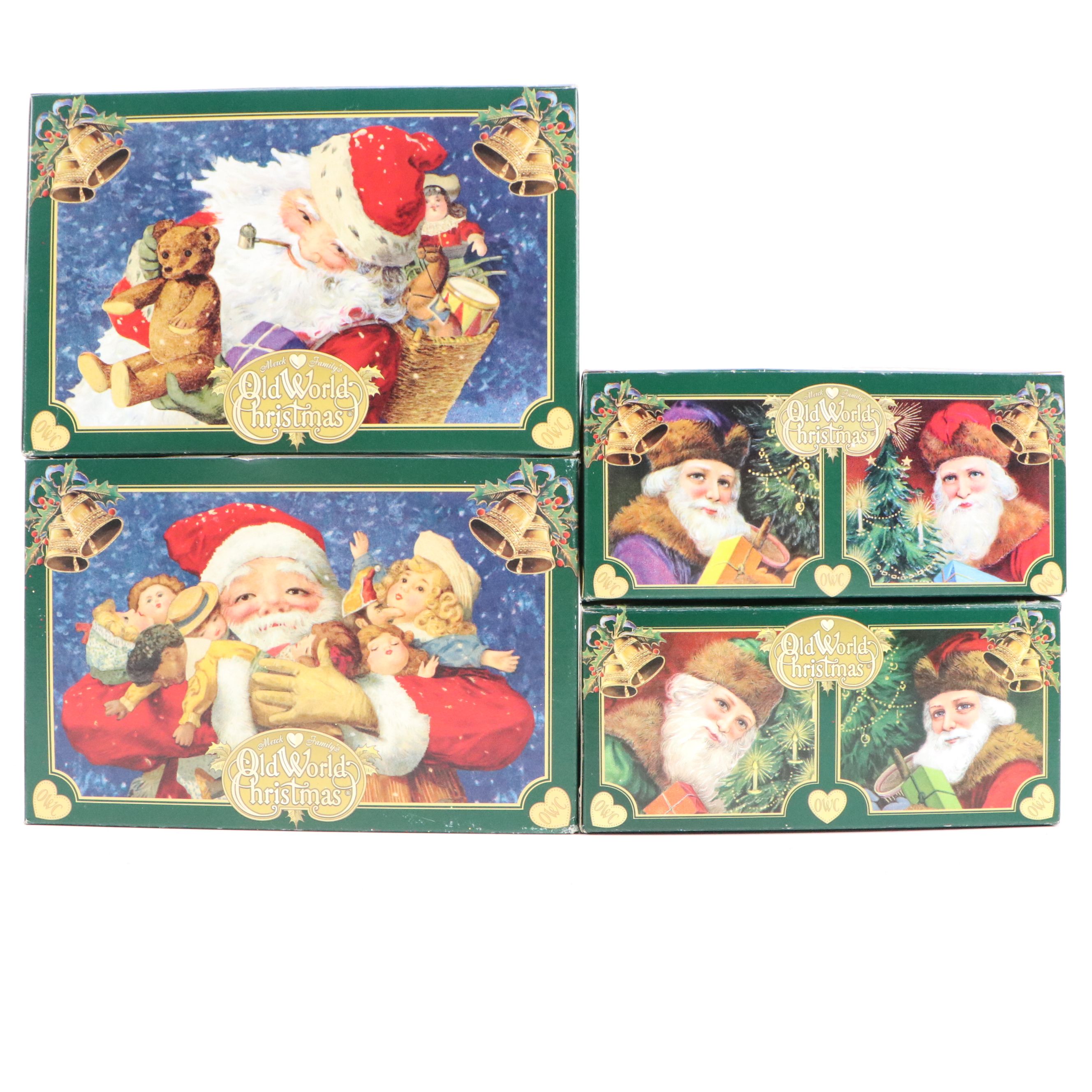 Old World Christmas "Christmas Morning Tree" and Other Glass Ornaments