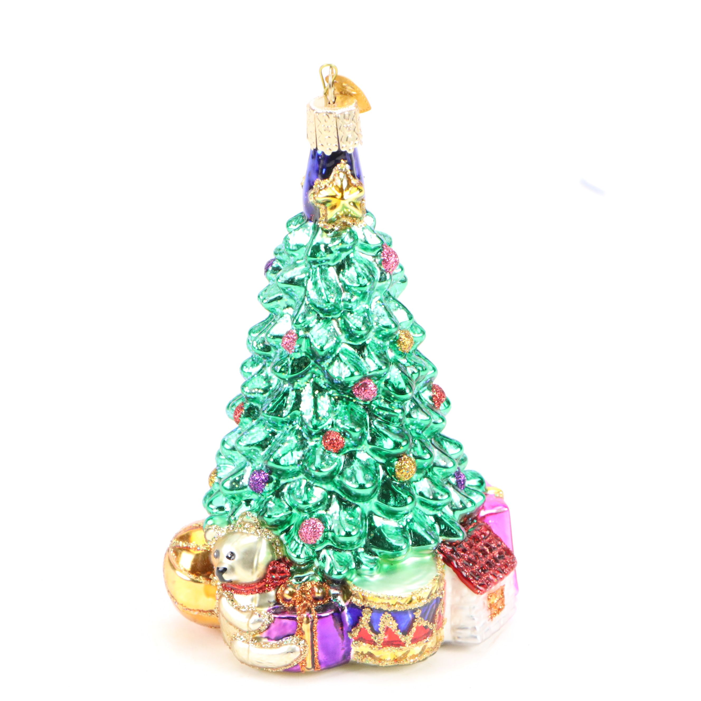 Old World Christmas "Christmas Morning Tree" and Other Glass Ornaments