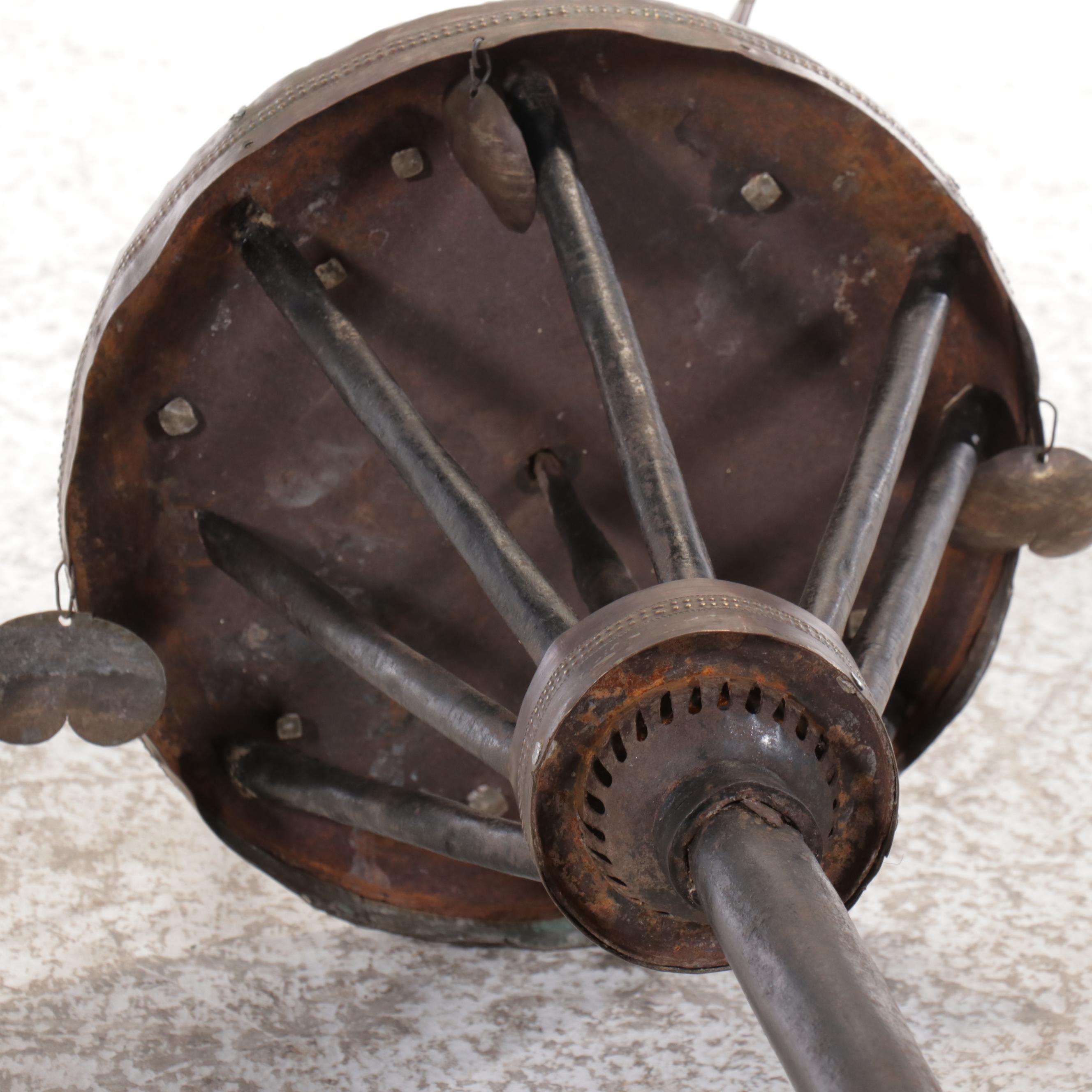 Benin Bronze and Iron "Asen Gbadota" Fon Ancestor and Altar Staff