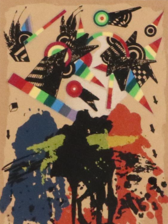 Georges Dussau Serigraph "Mythology," Circa 1979