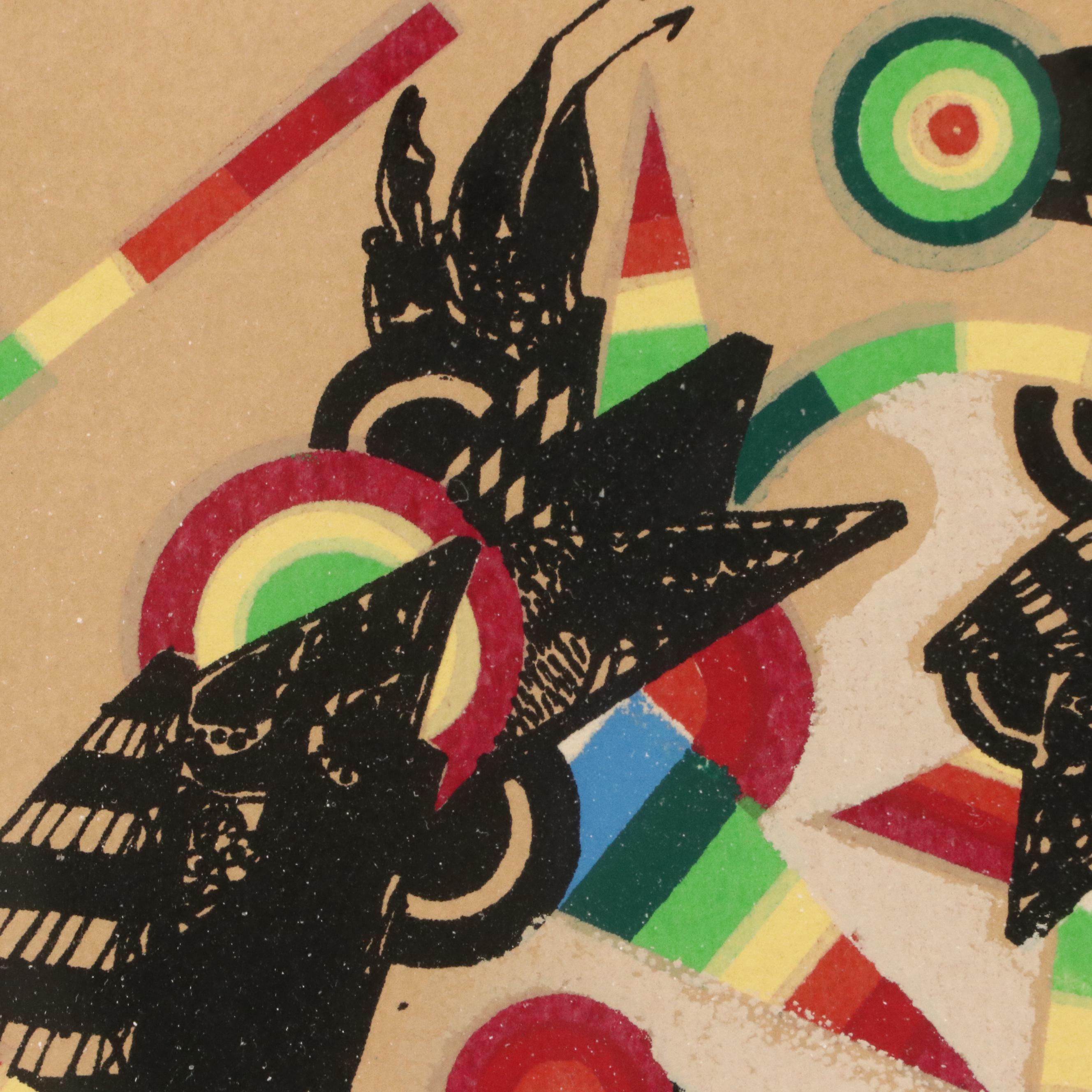 Georges Dussau Serigraph "Mythology," Circa 1979