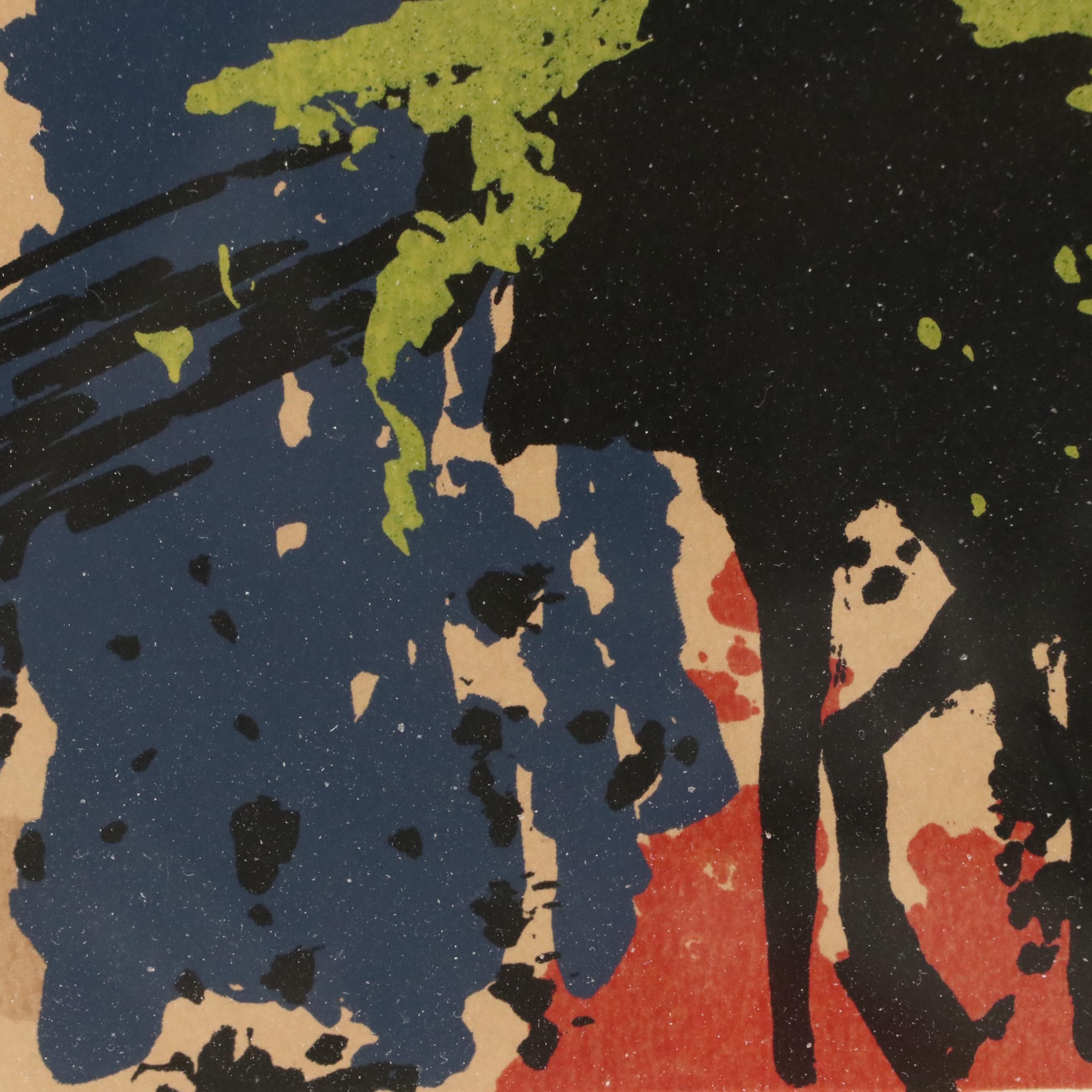 Georges Dussau Serigraph "Mythology," Circa 1979