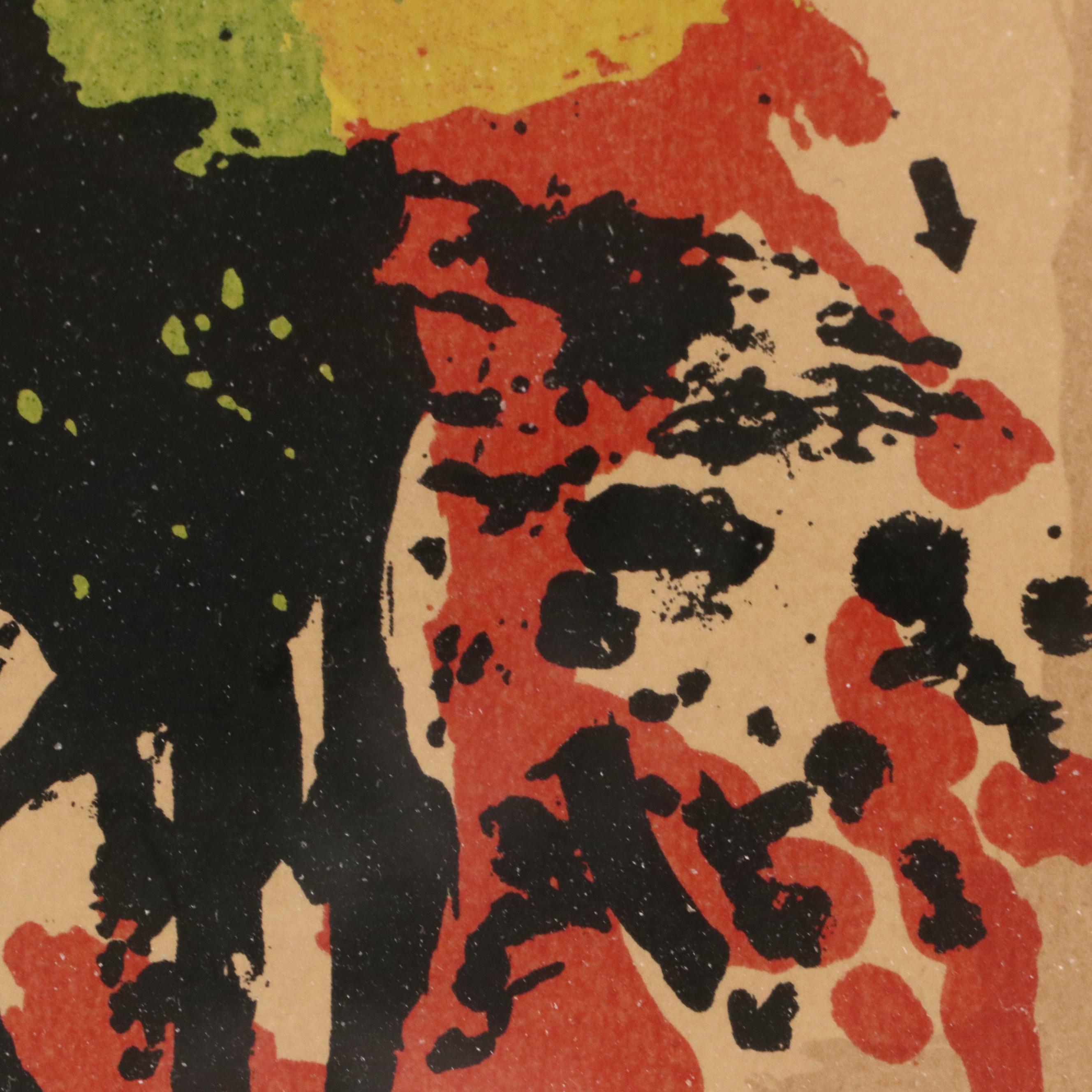 Georges Dussau Serigraph "Mythology," Circa 1979