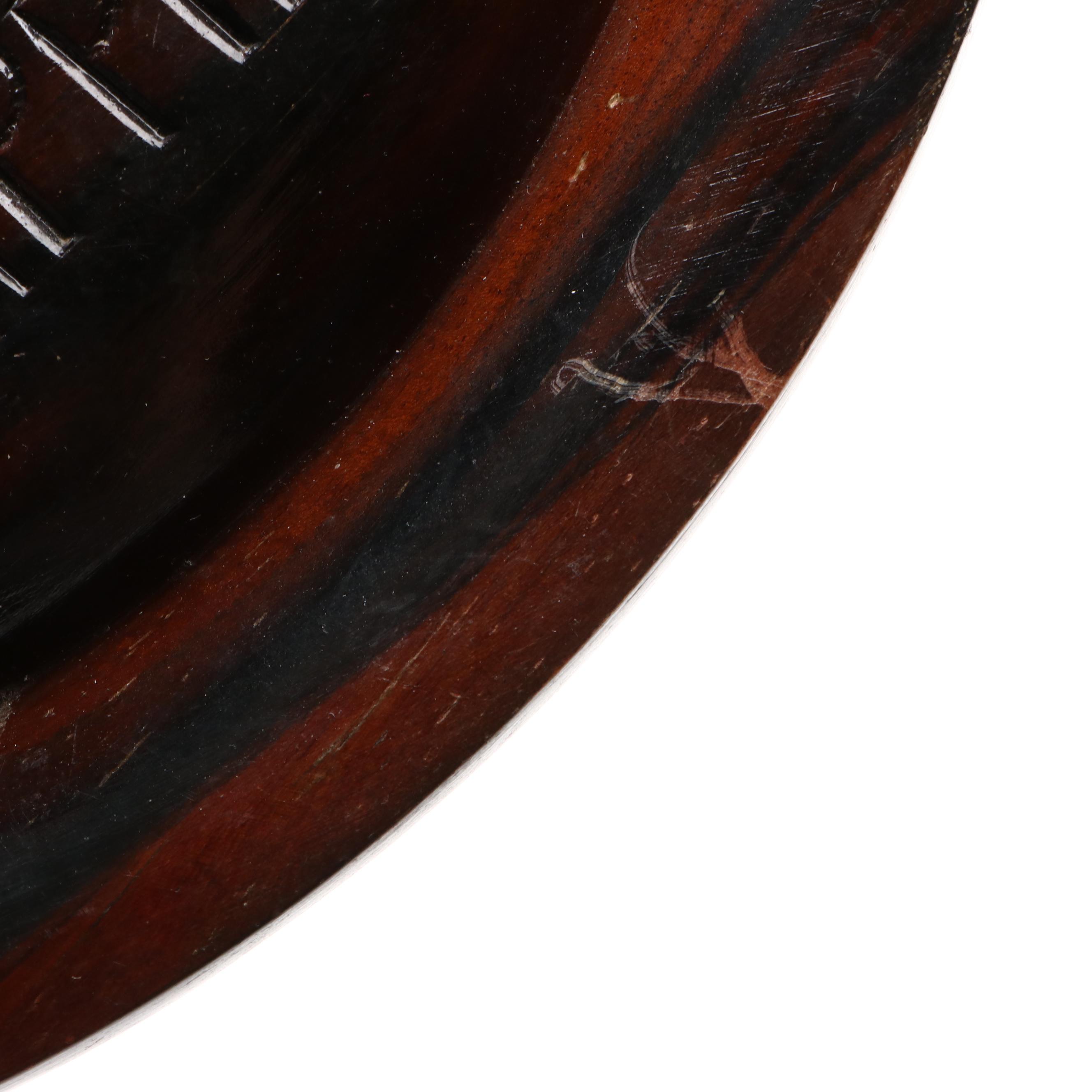 Filipino Carved Wood Relief Souvenir Plate