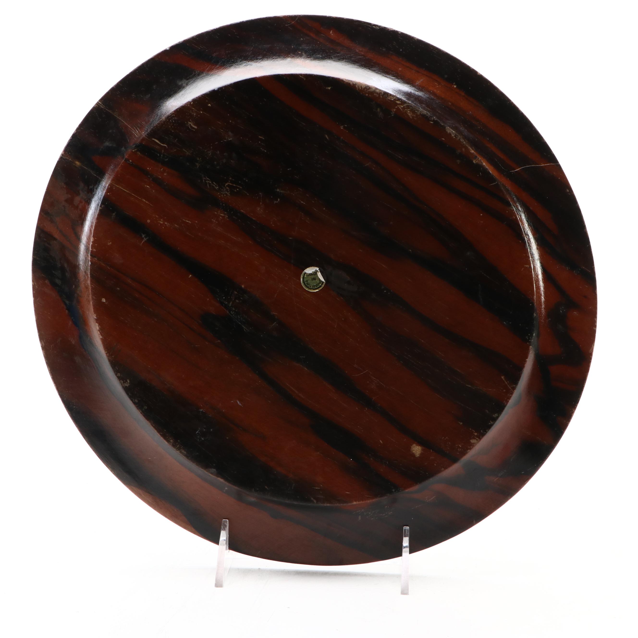 Filipino Carved Wood Relief Souvenir Plate