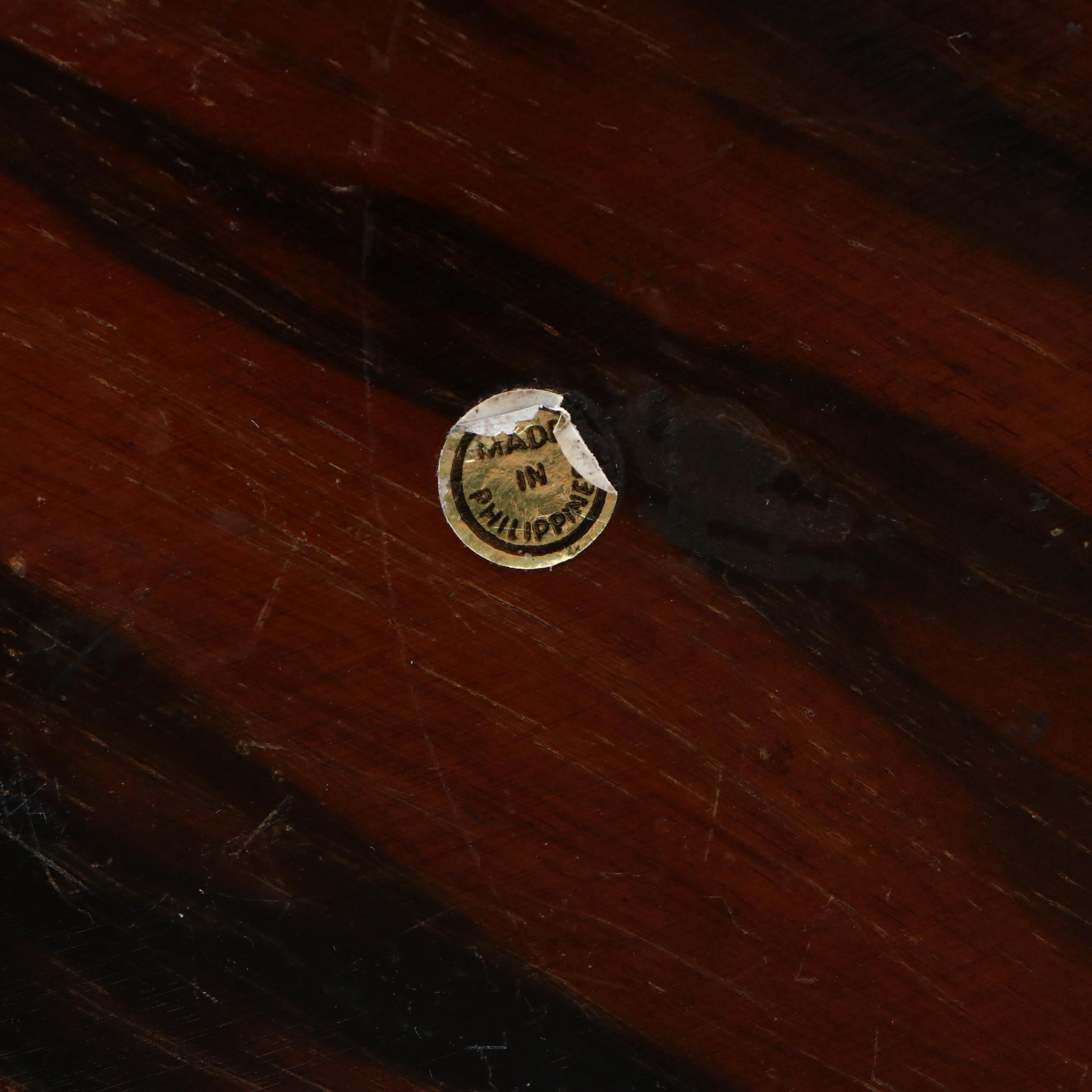 Filipino Carved Wood Relief Souvenir Plate