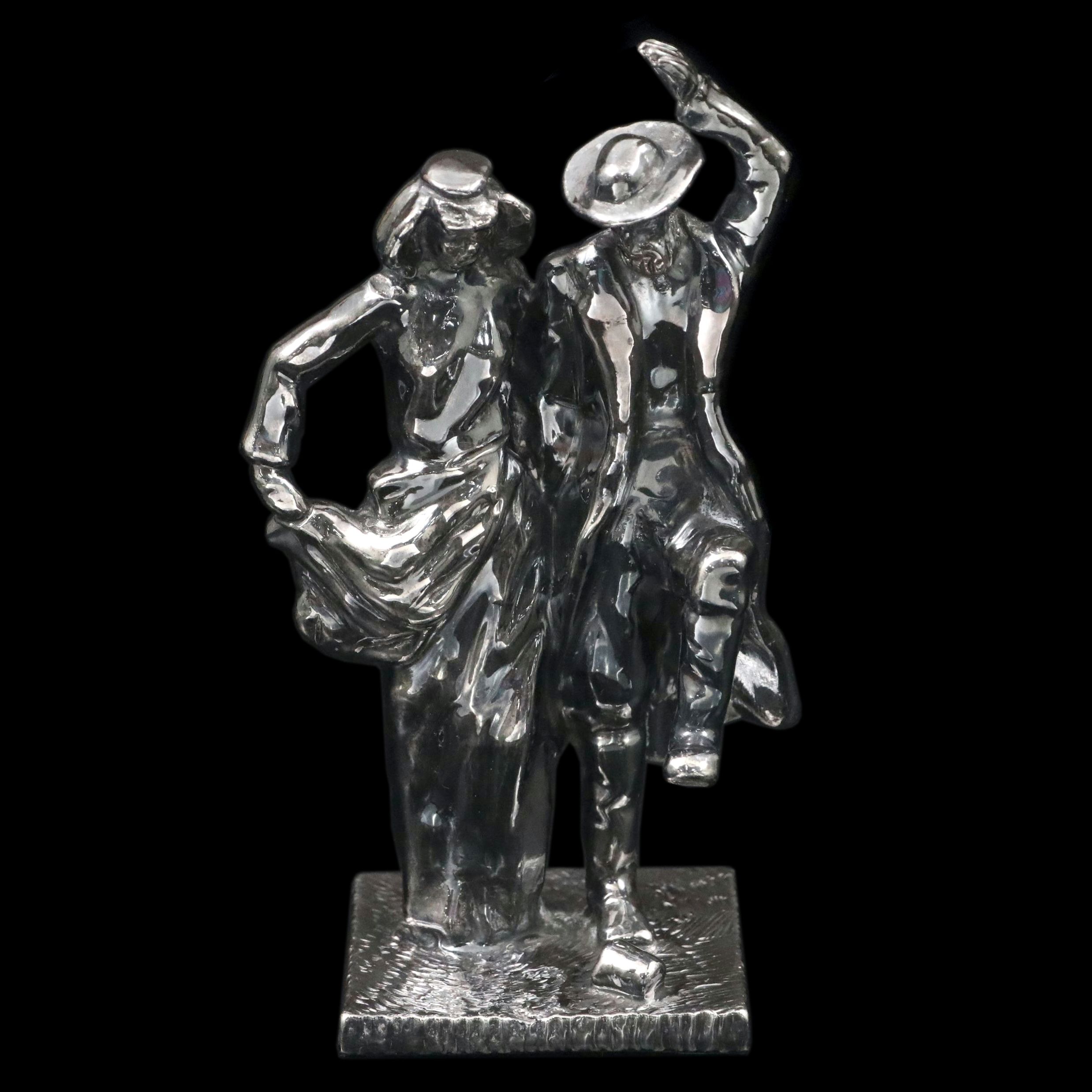 900 Silver Man and Woman Figurine