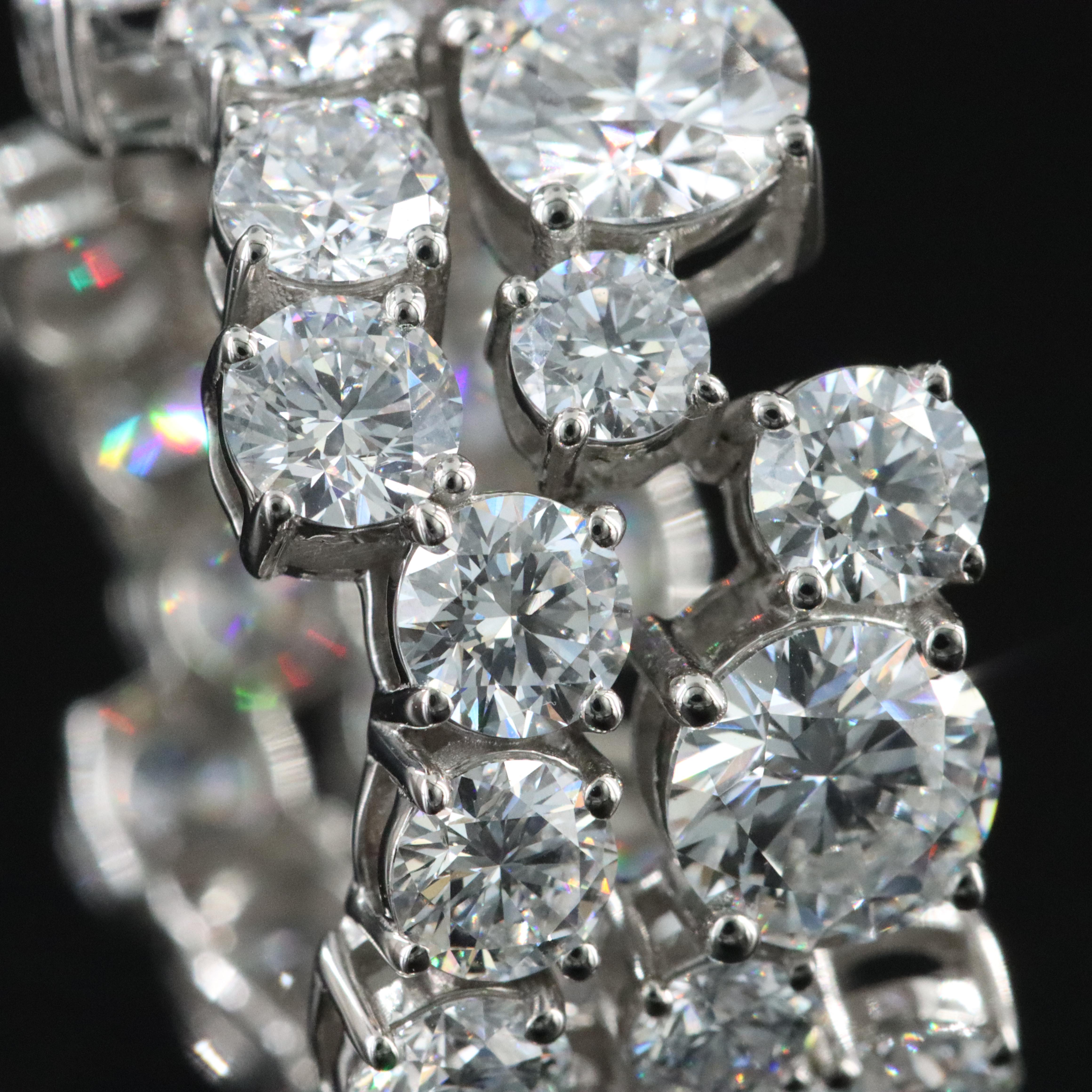 Platinum 8.14 CTW Lab Grown Diamond Eternity Band