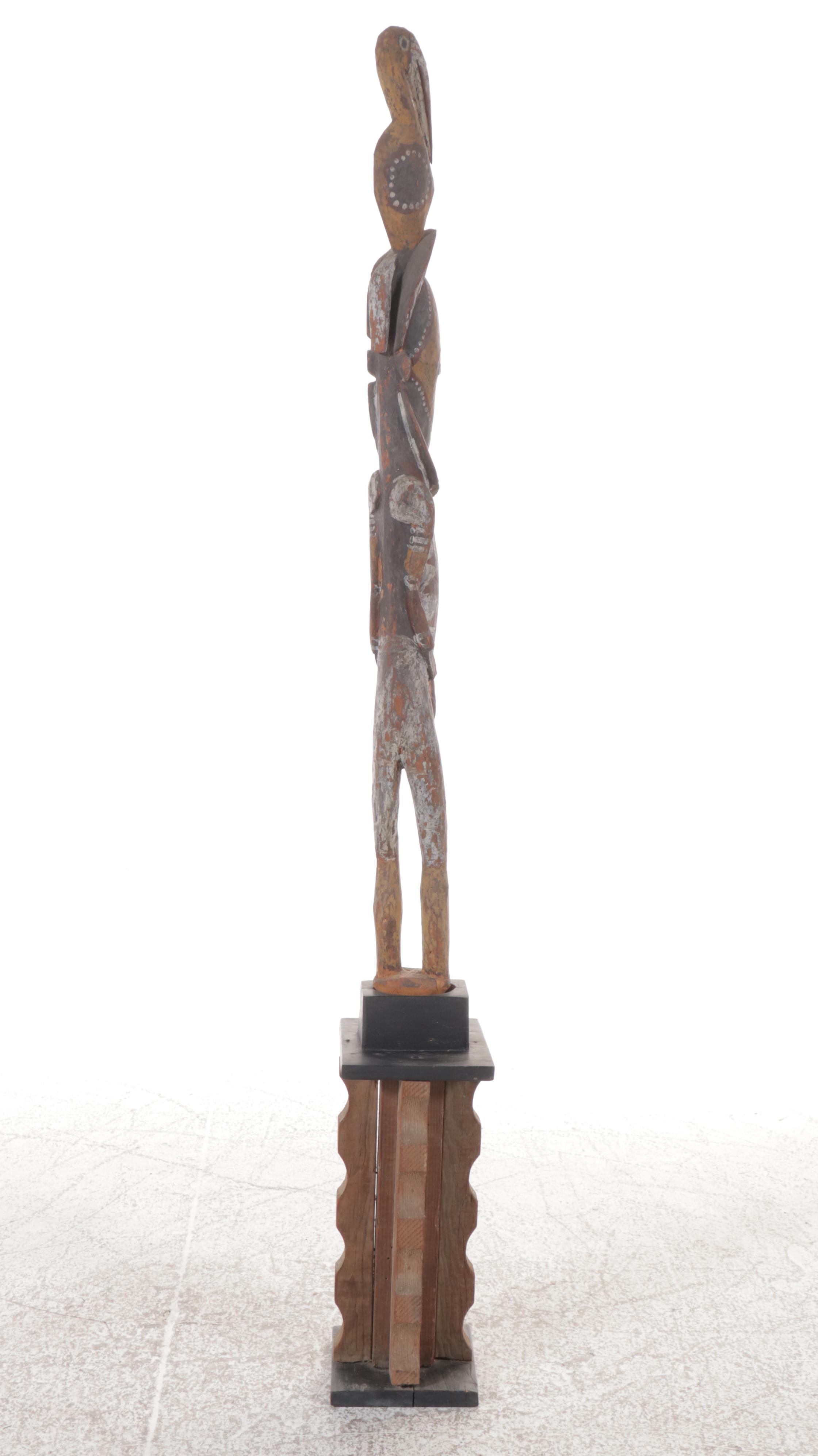 PNG Sepik River Abelam Style Ancestor Spirit House Ritual Stick