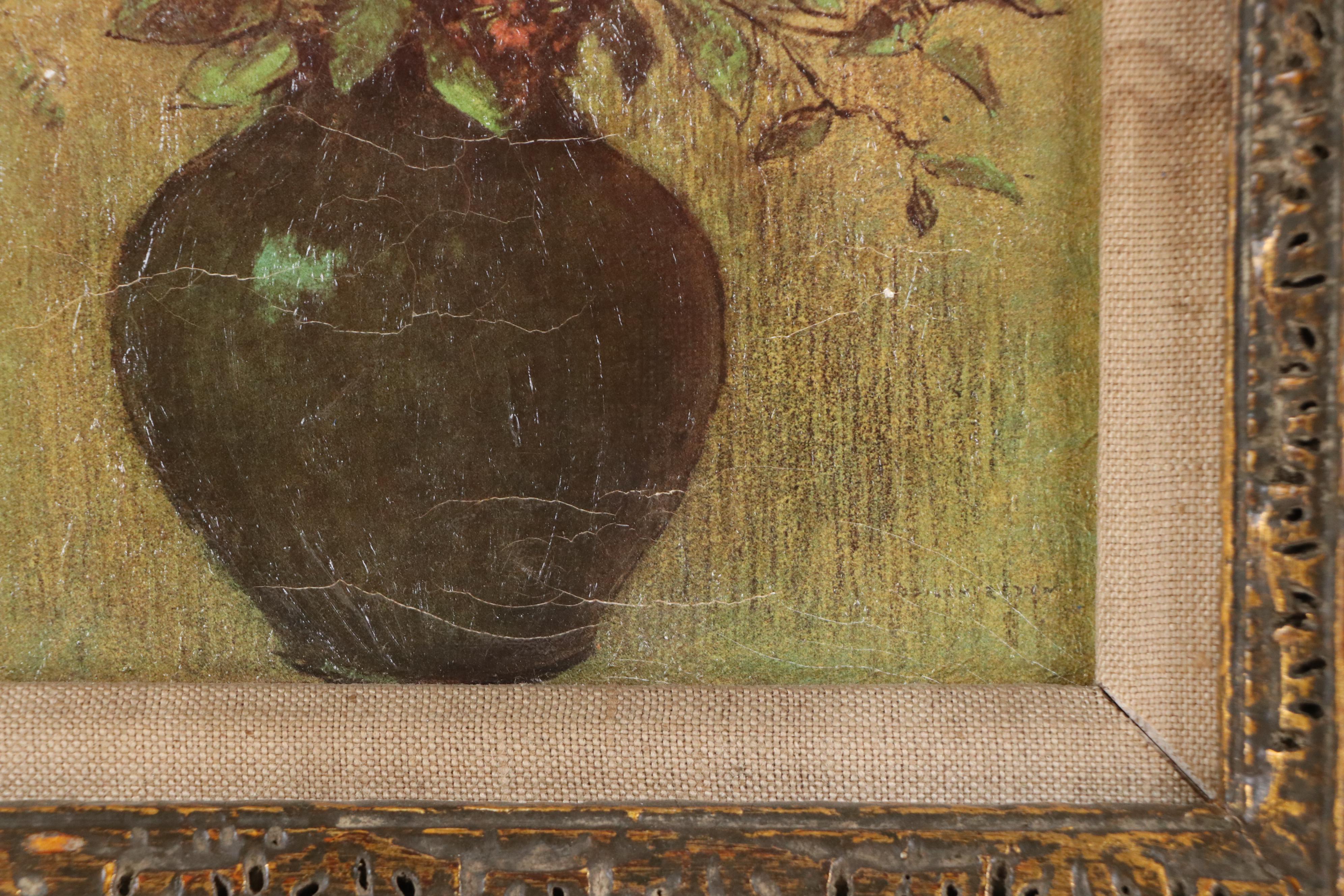 Textured Offset Lithograph After Odilon Redon "Wildflowers," 20th Century