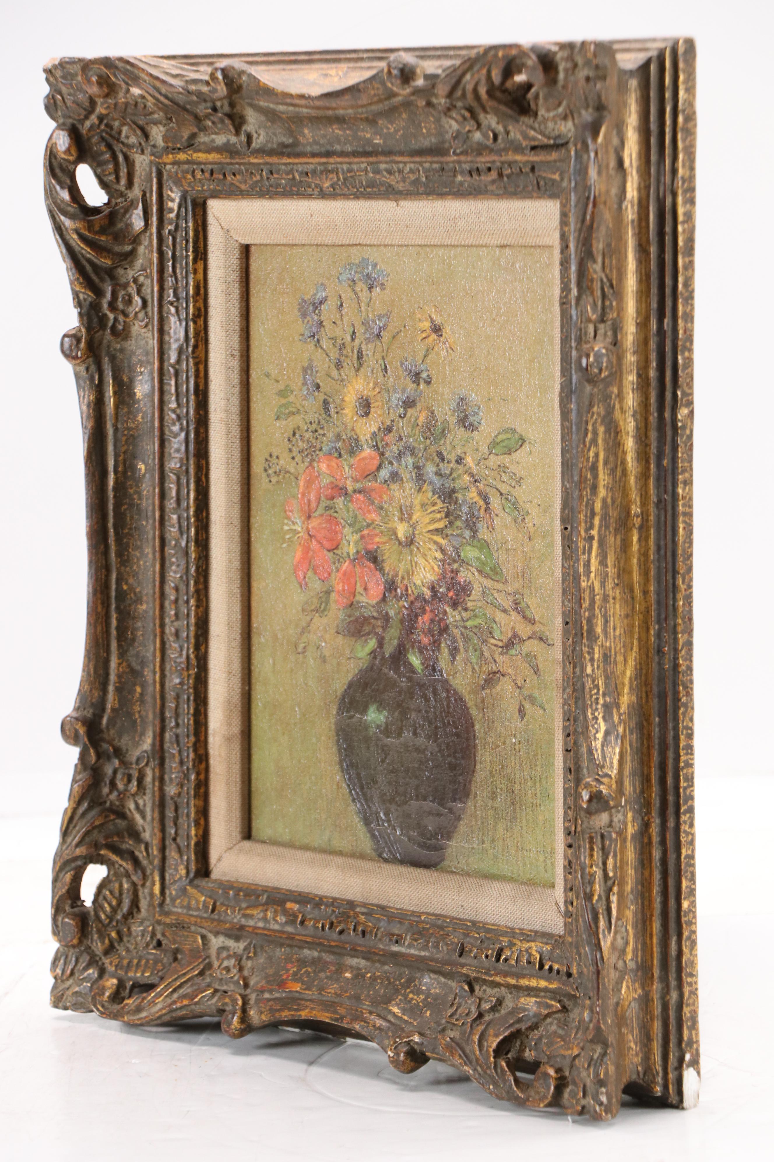 Textured Offset Lithograph After Odilon Redon "Wildflowers," 20th Century