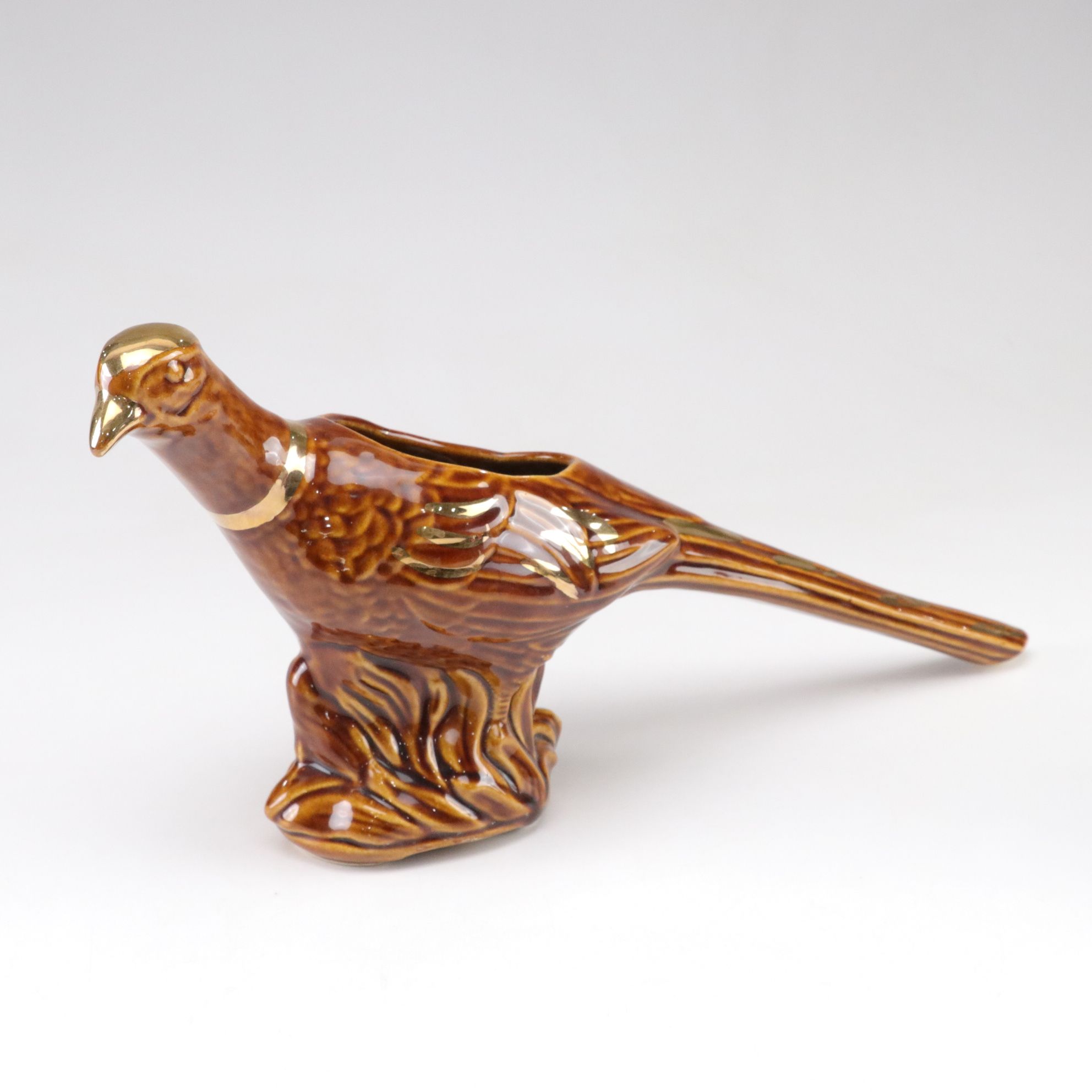 California Pottery Turkey & Other Bird Planters, Mid-20th Century