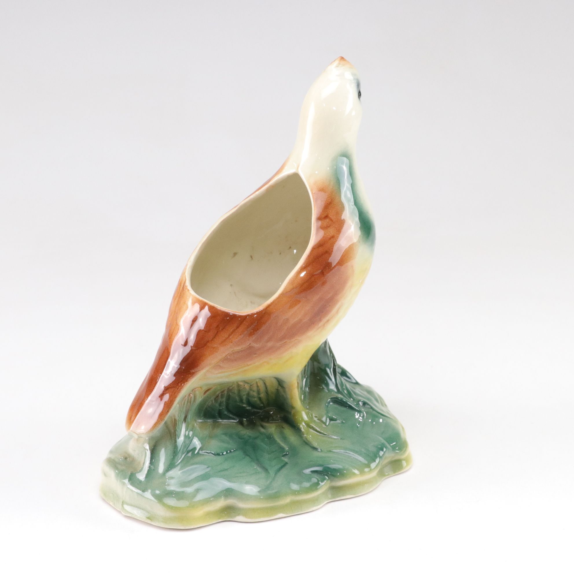 California Pottery Turkey & Other Bird Planters, Mid-20th Century