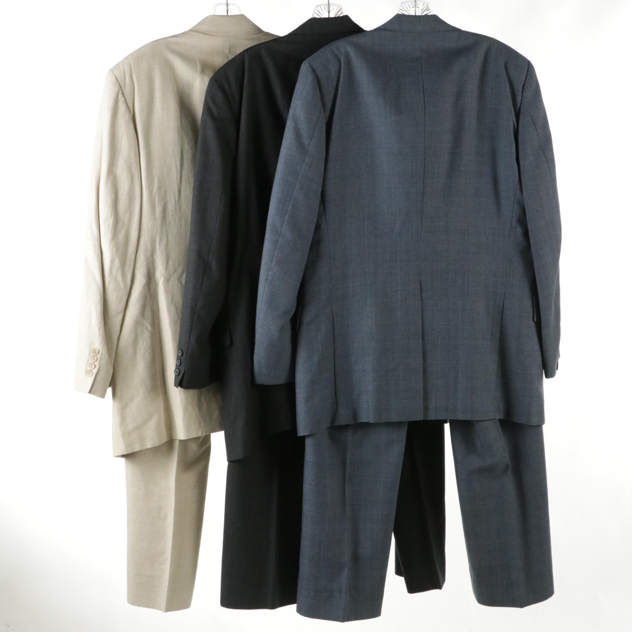 Men's Jos. A. Bank Linen & Wool Blend Two-Piece Suit and Other Three-Piece Suit