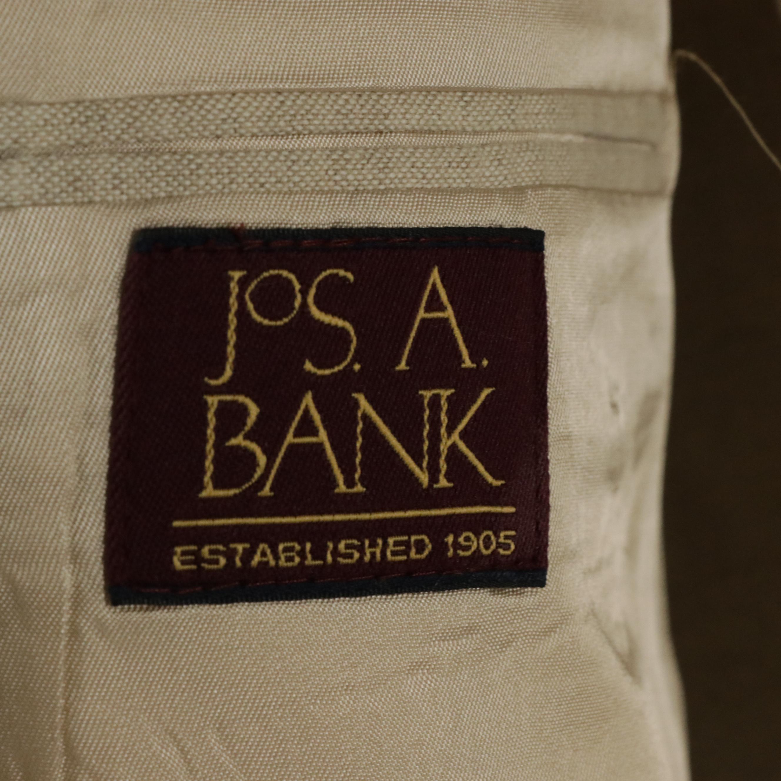 Men's Jos. A. Bank Linen & Wool Blend Two-Piece Suit and Other Three-Piece Suit