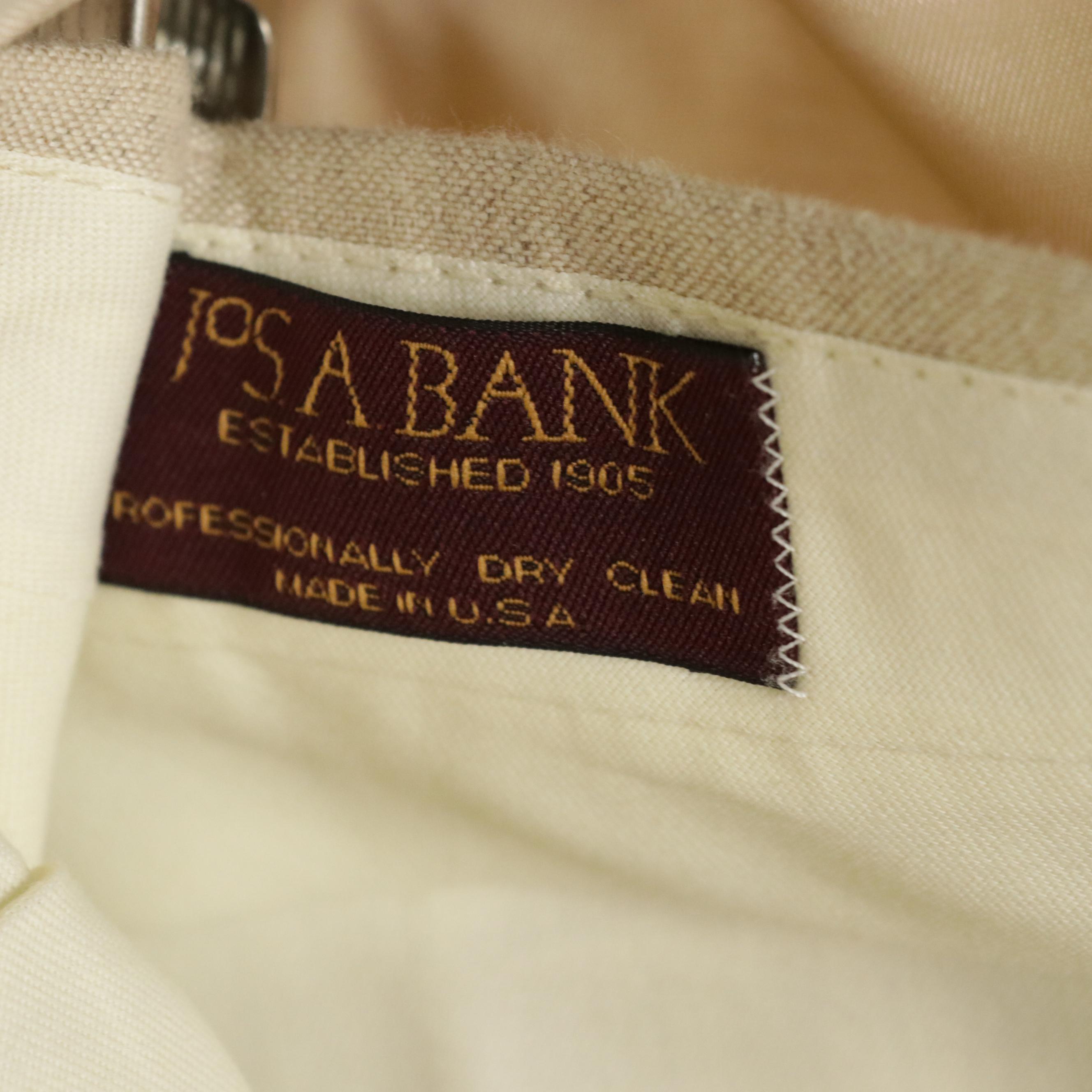 Men's Jos. A. Bank Linen & Wool Blend Two-Piece Suit and Other Three-Piece Suit