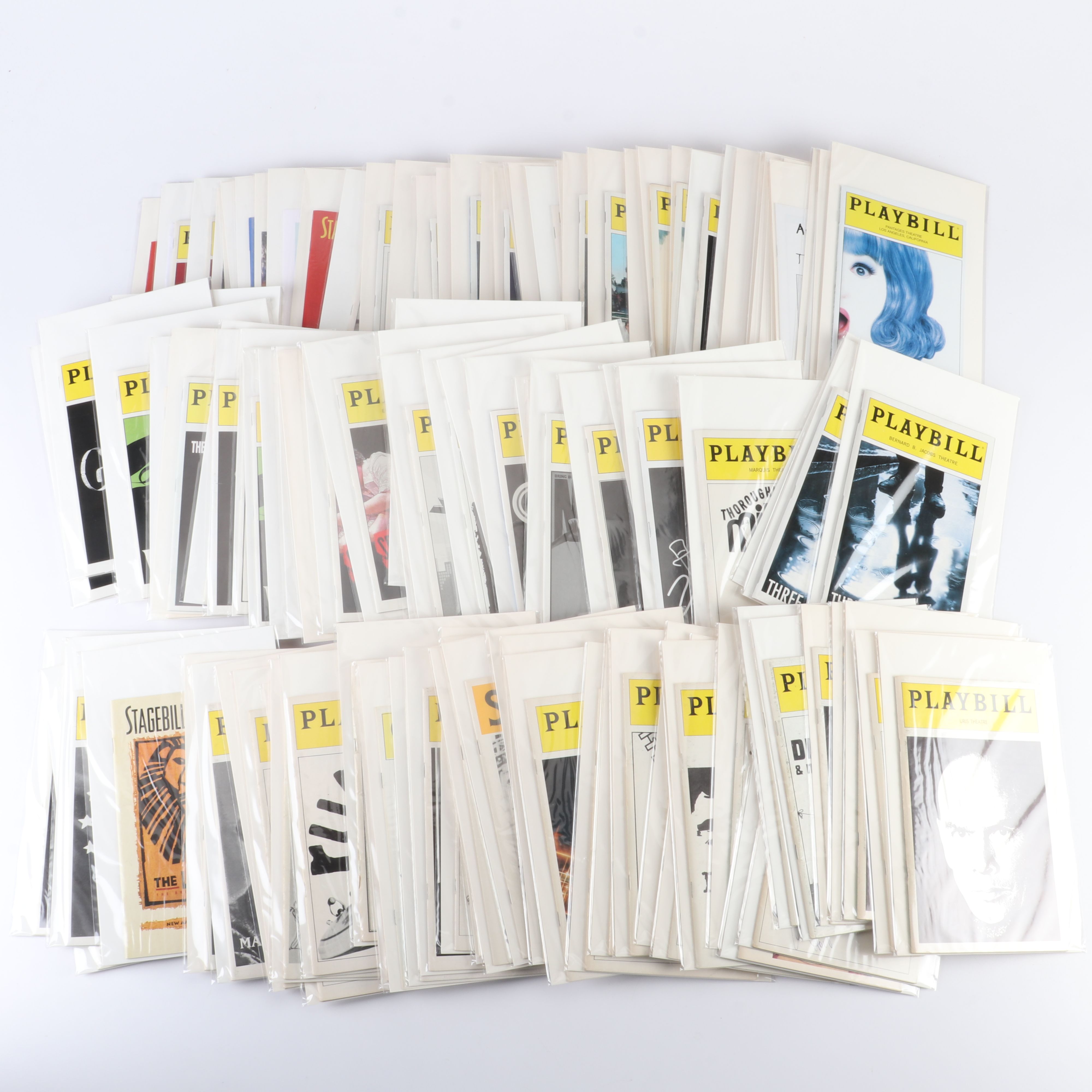 100+ Theatrical Performance Playbills from Various Theaters