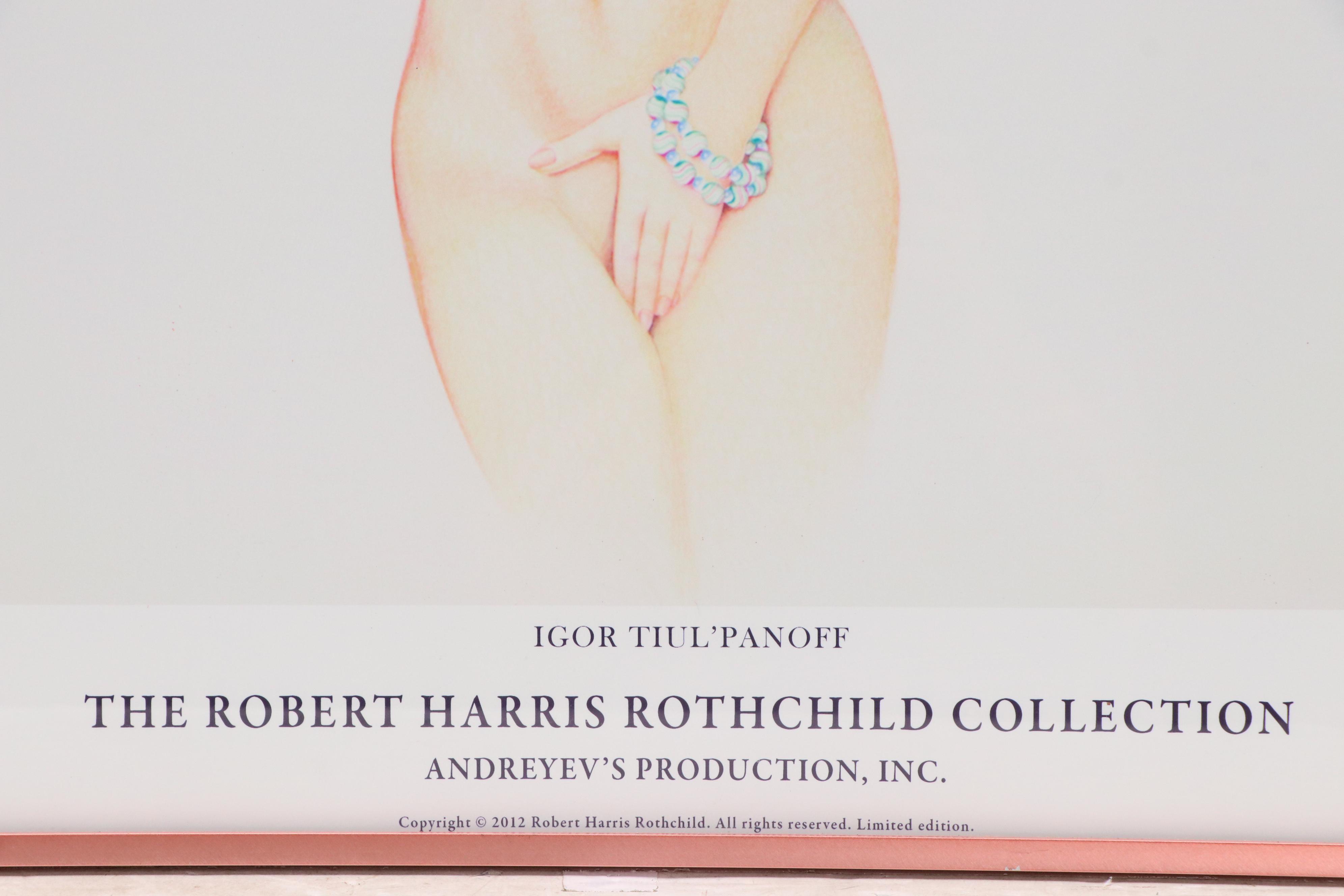 Digital Print After Igor Tiul'Panoff of Surrealist Style Nude Woman, 2012