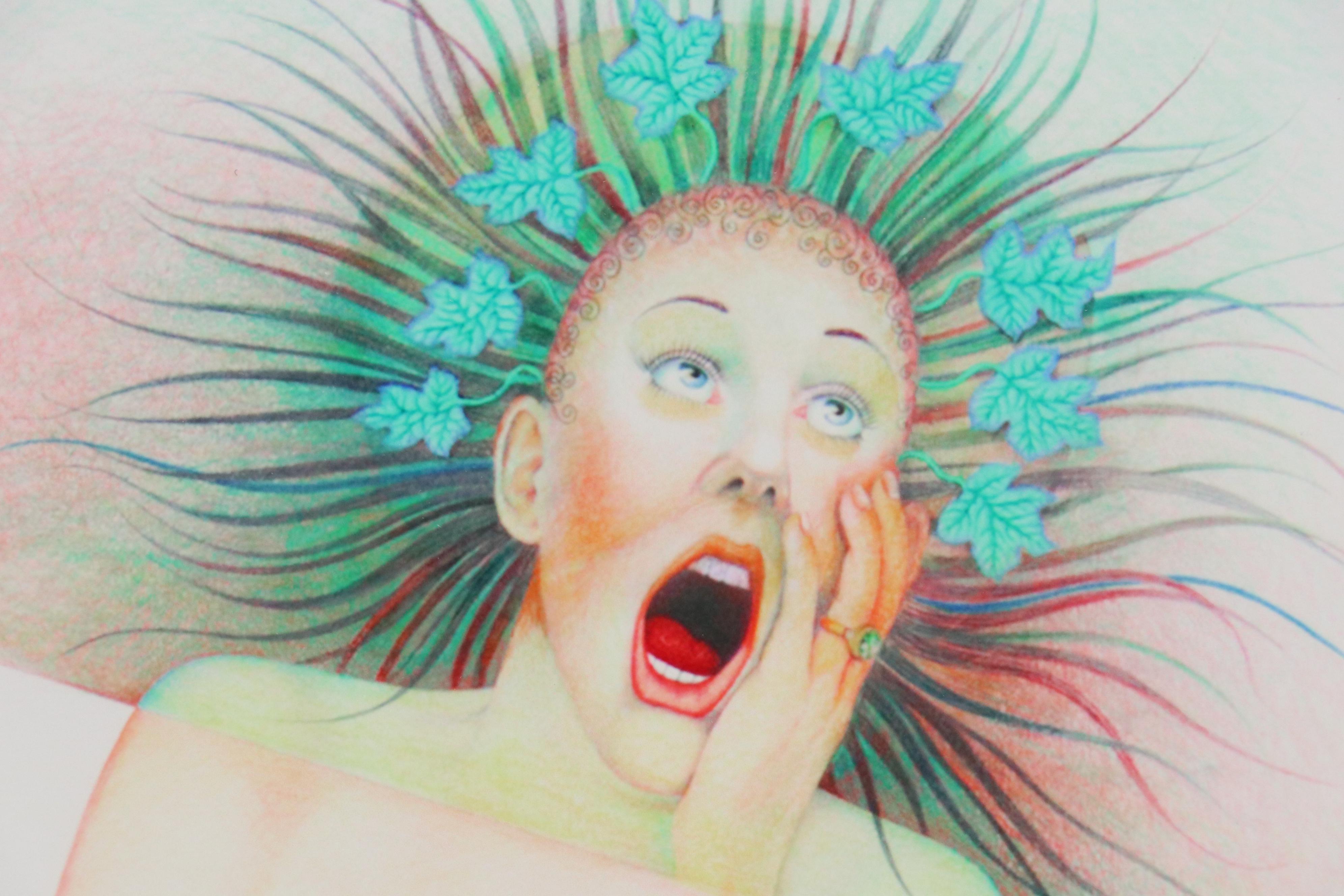 Digital Print After Igor Tiul'Panoff of Surrealist Style Nude Woman, 2012