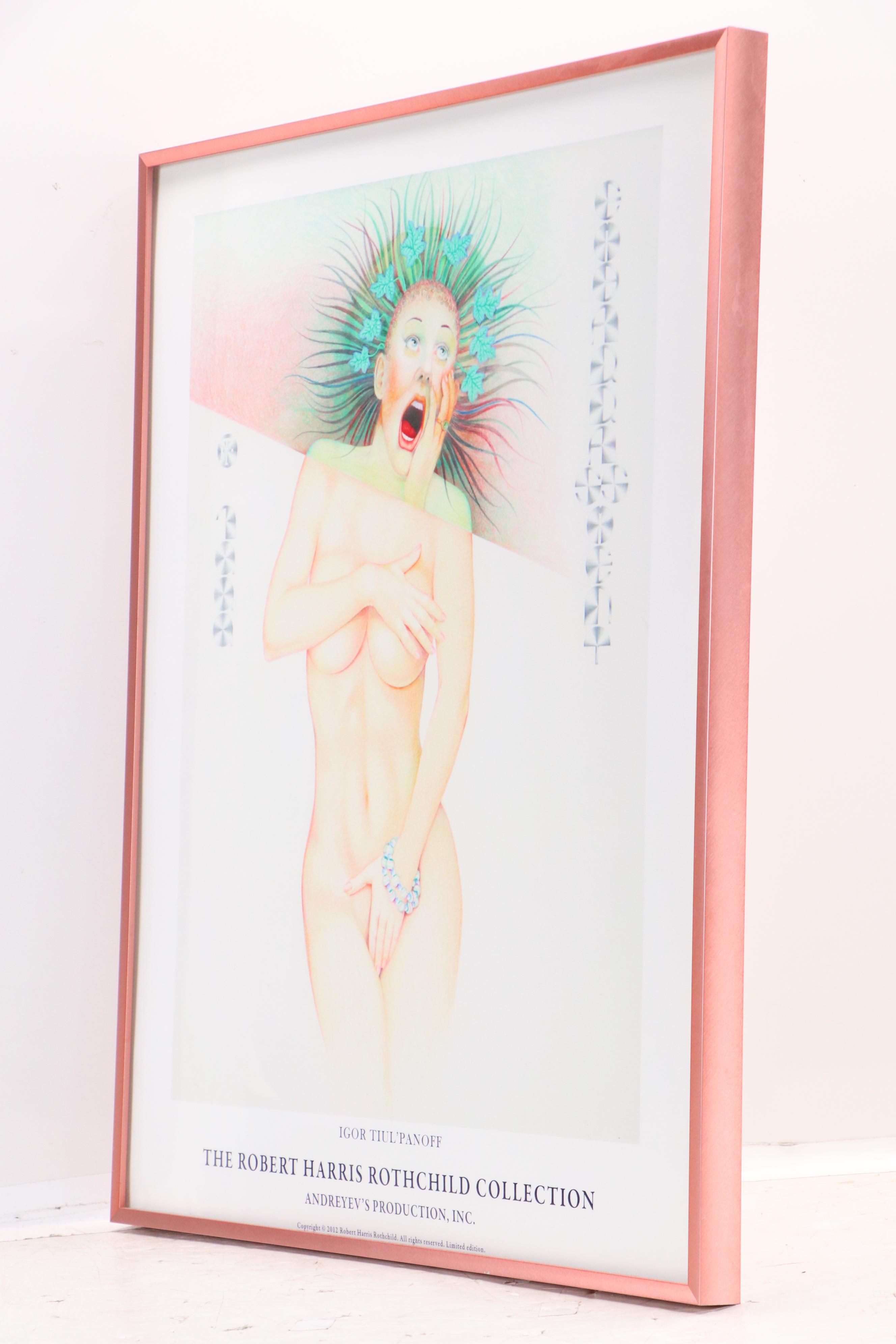 Digital Print After Igor Tiul'Panoff of Surrealist Style Nude Woman, 2012