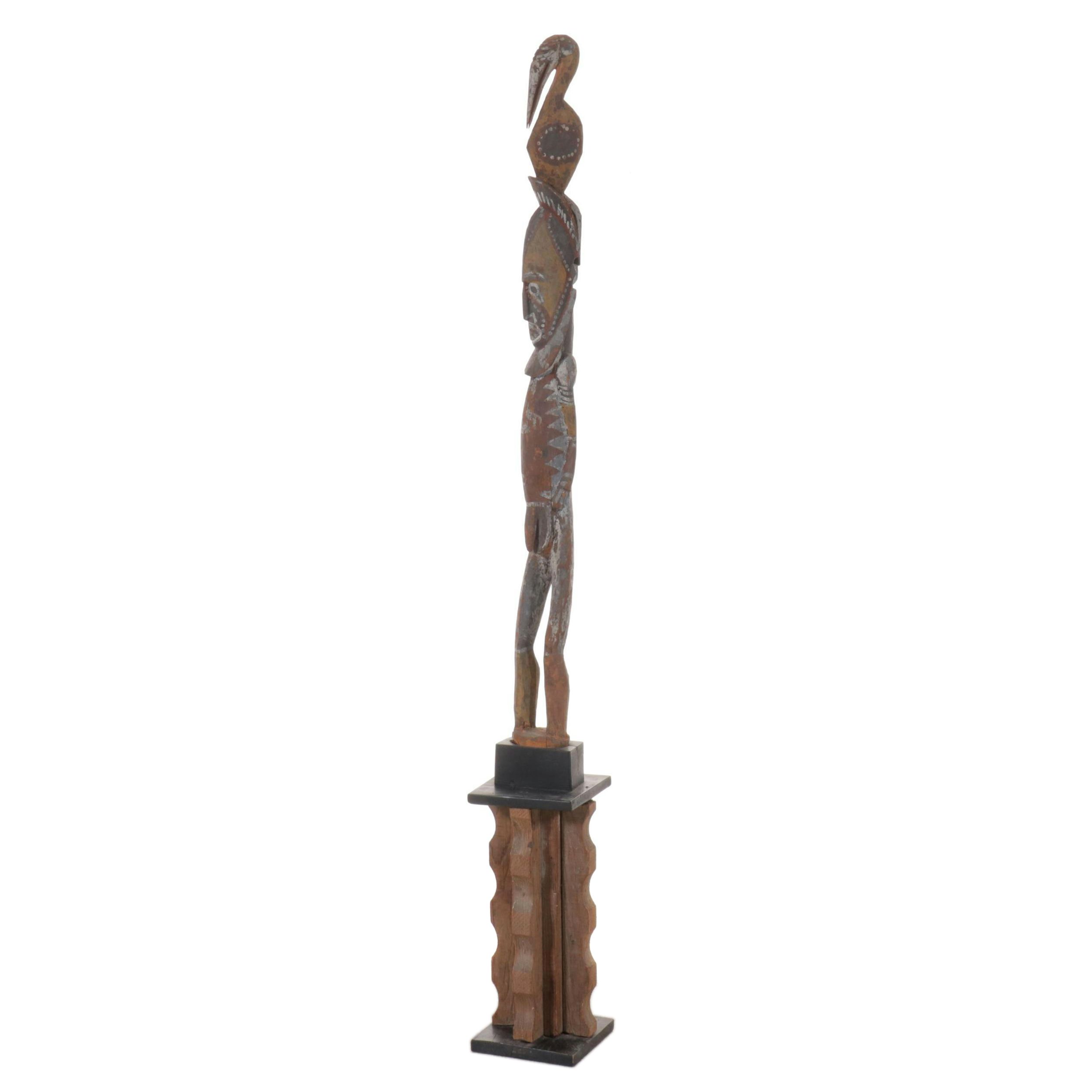 PNG Sepik River Abelam Style Ancestor Spirit House Ritual Stick