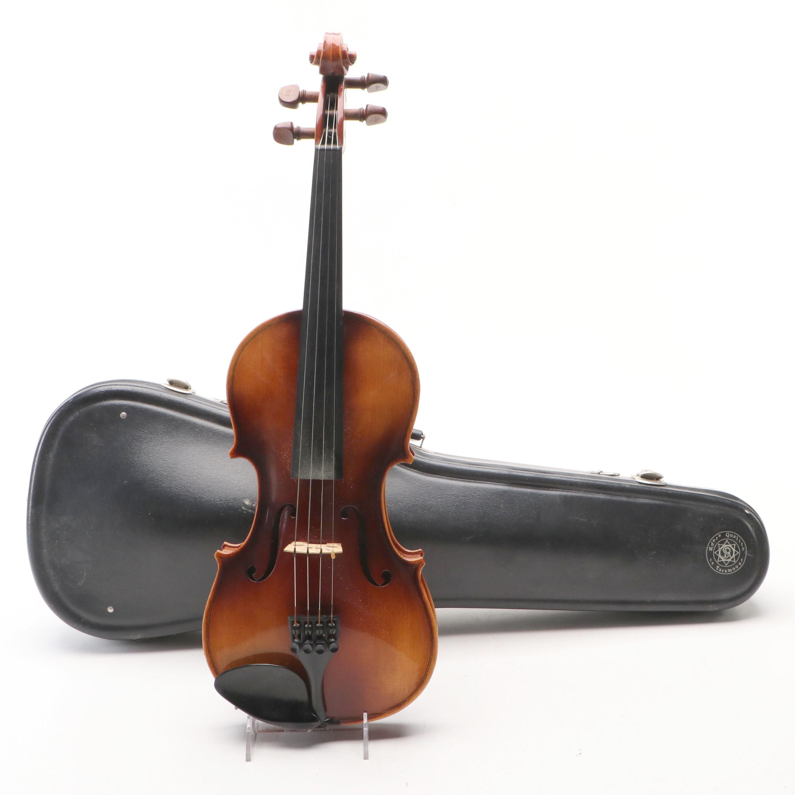 Copy of Antonius Stradivarius 3/4 Size Violin with Hardside Travel Case, 1942