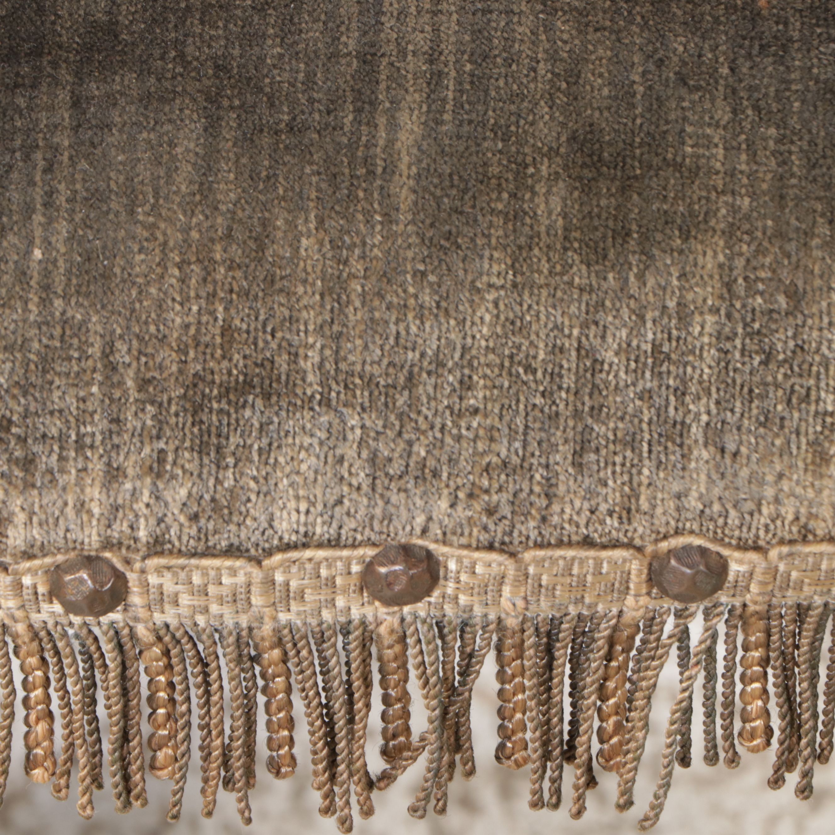 Victorian Velvet and Mahogany Folding Chair