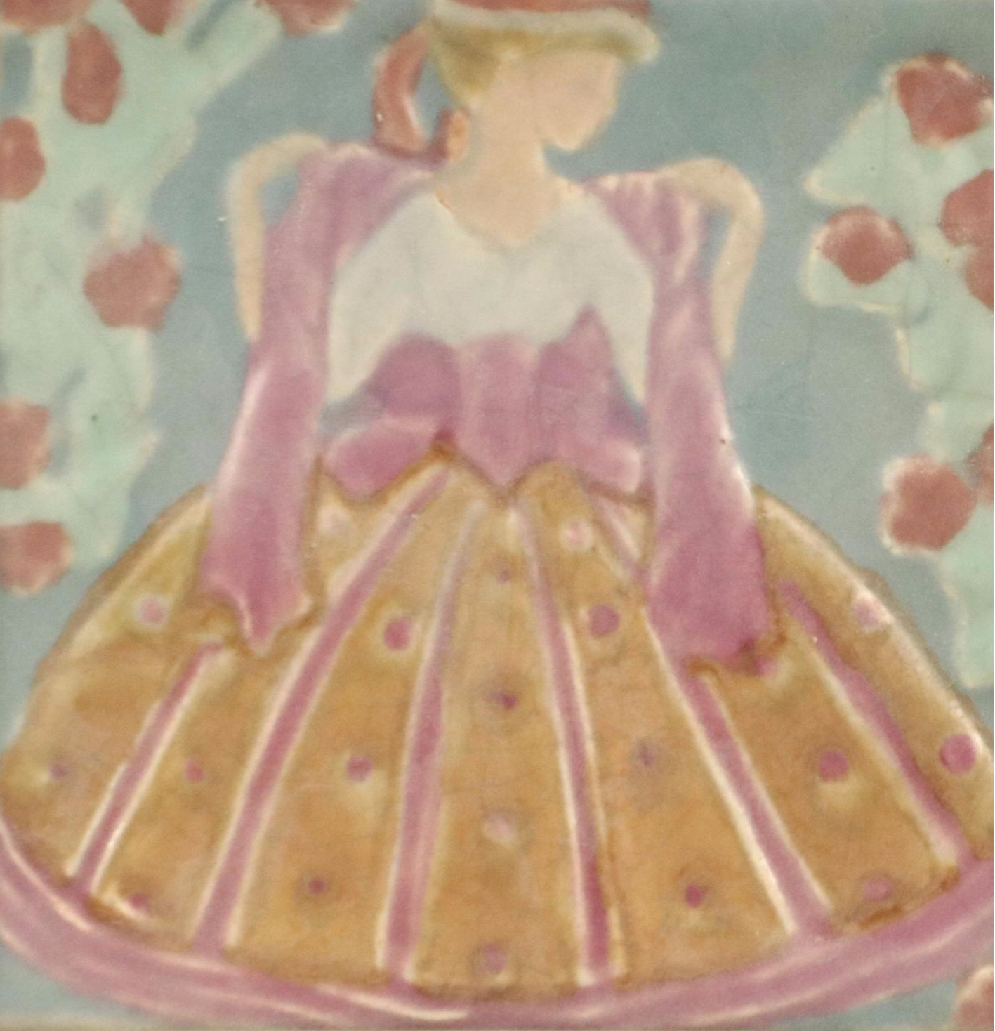Rookwood Pottery Southern Bell Architectural Faïence Tile, Early 20th Century