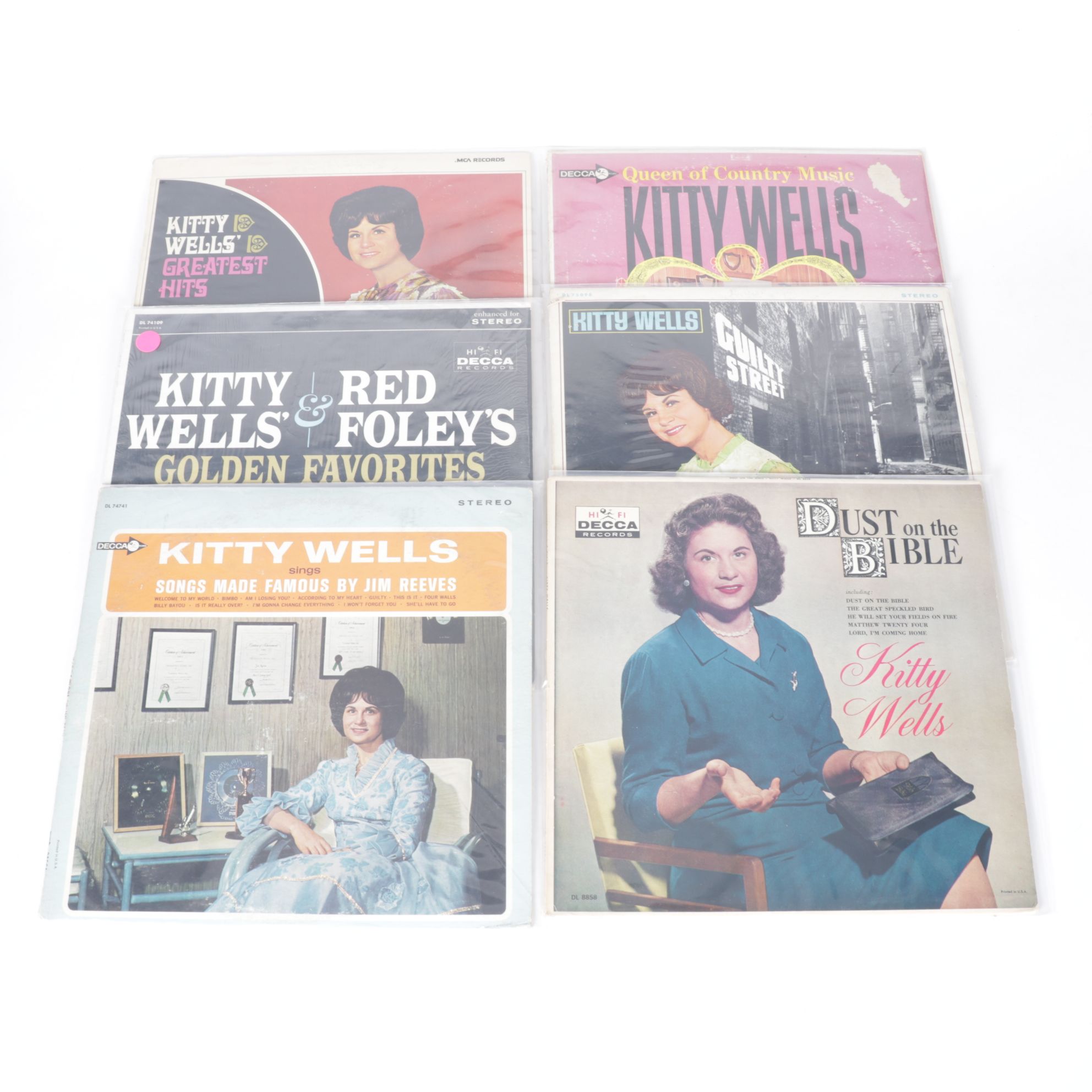 Patsy Cline, Linda Ronstadt, Kitty Wells and More Vinyl Record Albums
