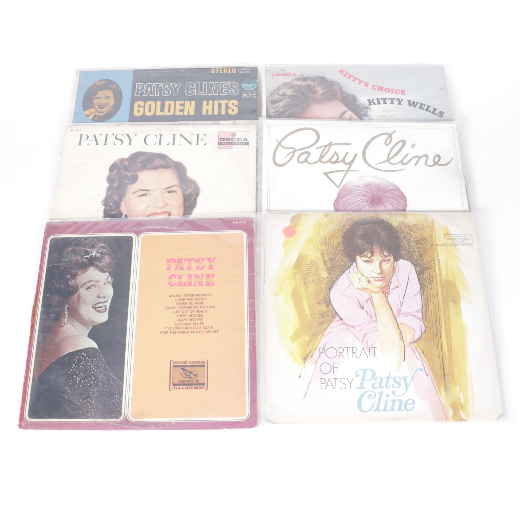 Patsy Cline, Linda Ronstadt, Kitty Wells and More Vinyl Record Albums