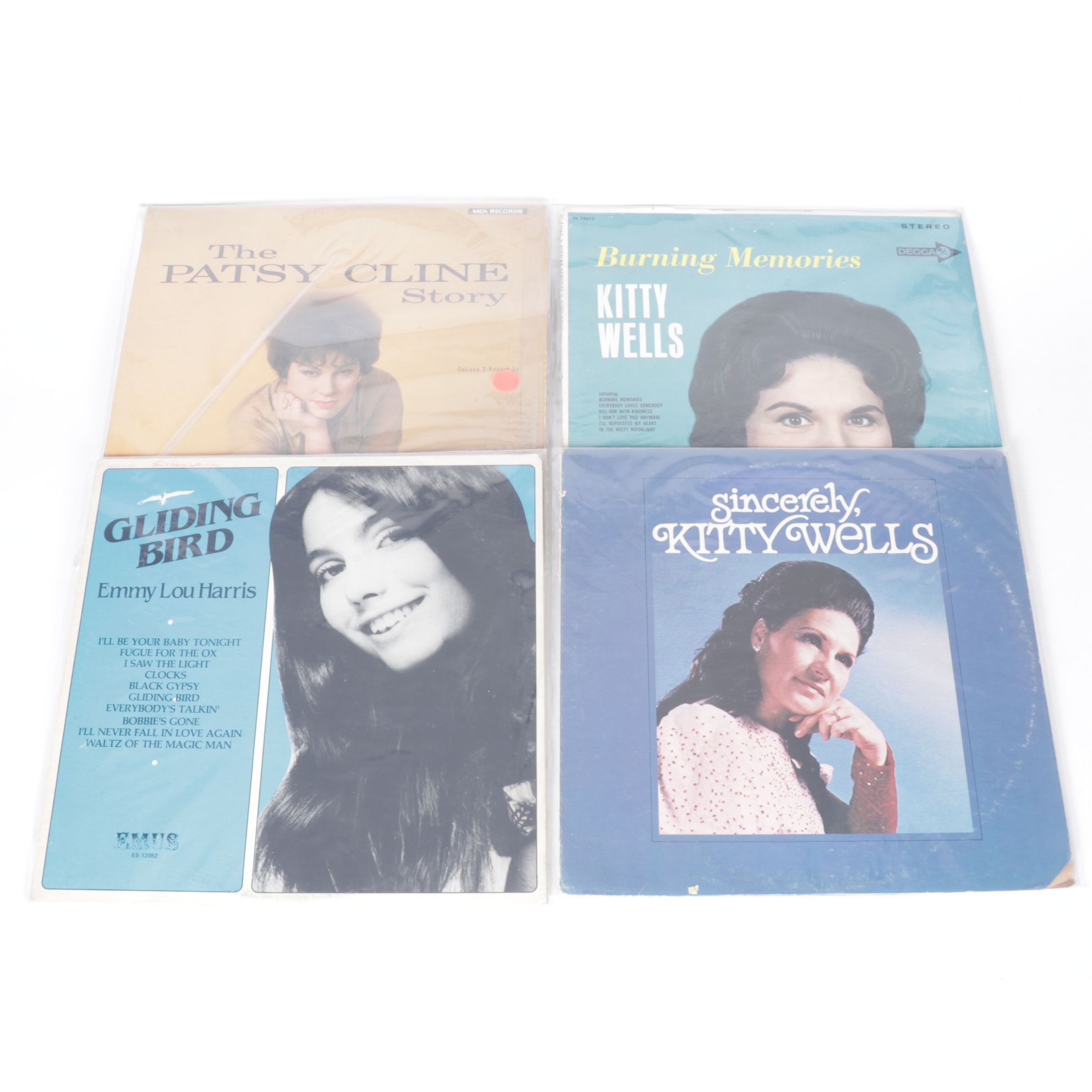 Patsy Cline, Linda Ronstadt, Kitty Wells and More Vinyl Record Albums