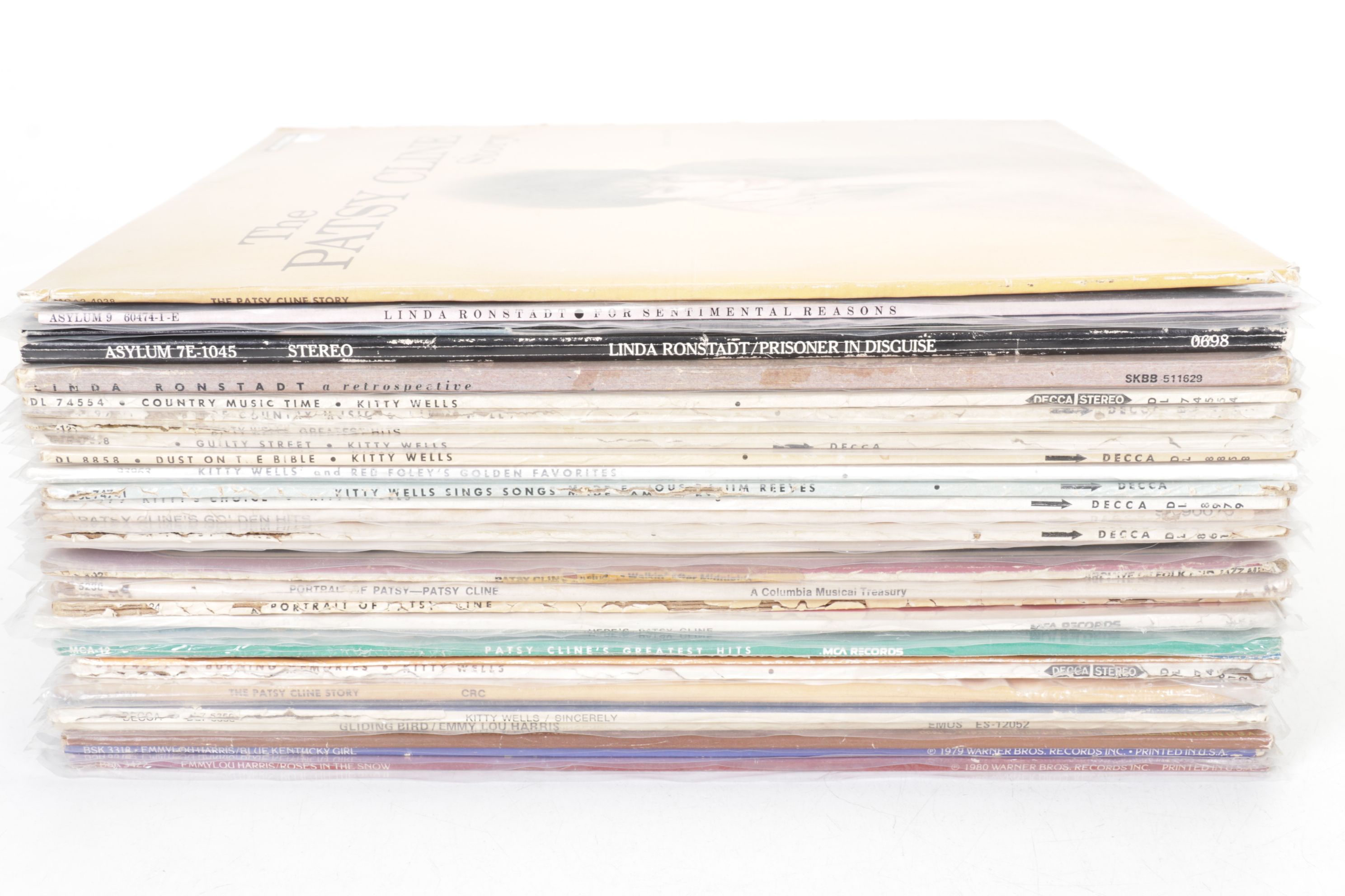 Patsy Cline, Linda Ronstadt, Kitty Wells and More Vinyl Record Albums