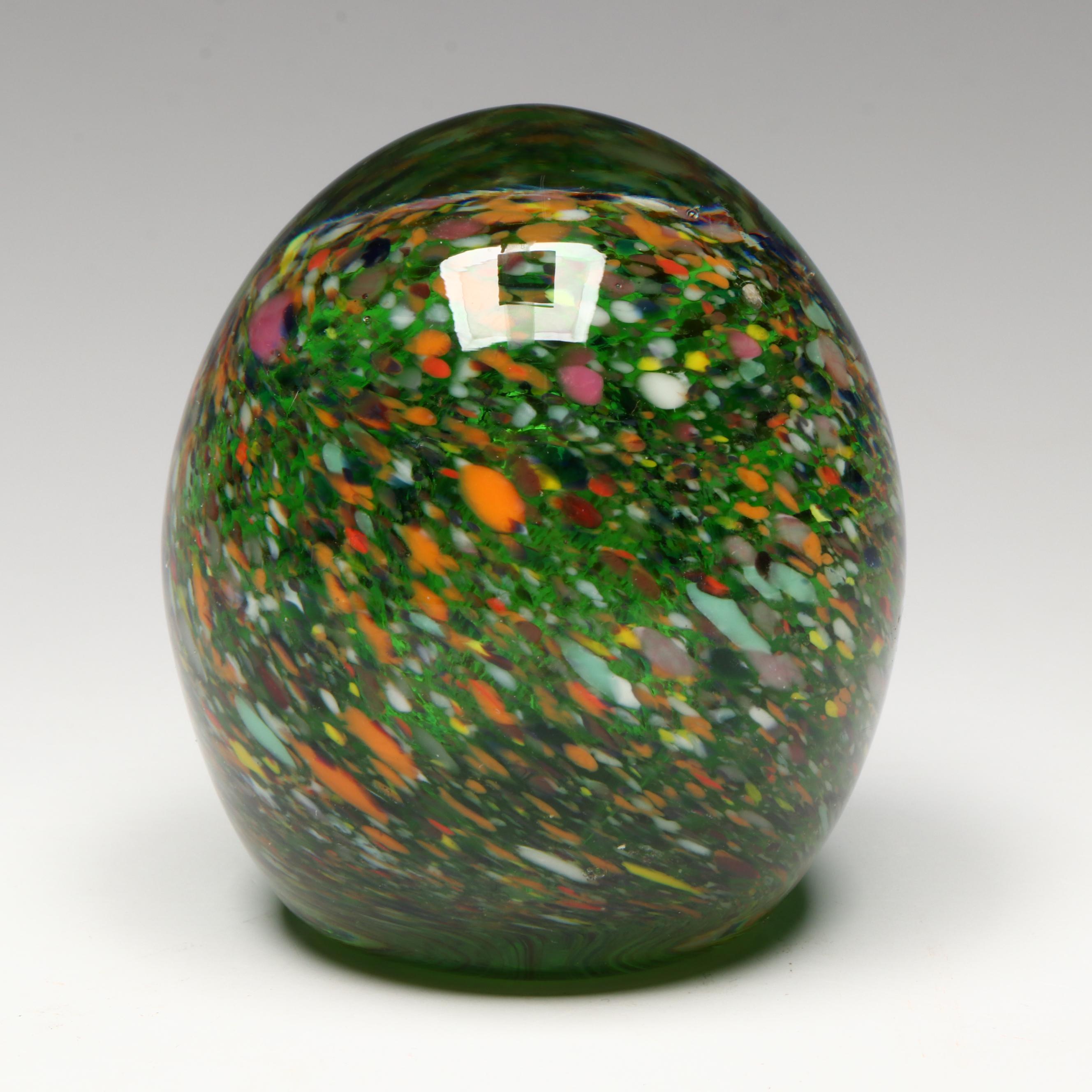 Millefiori with Other Murano Style Art Glass Paperweights