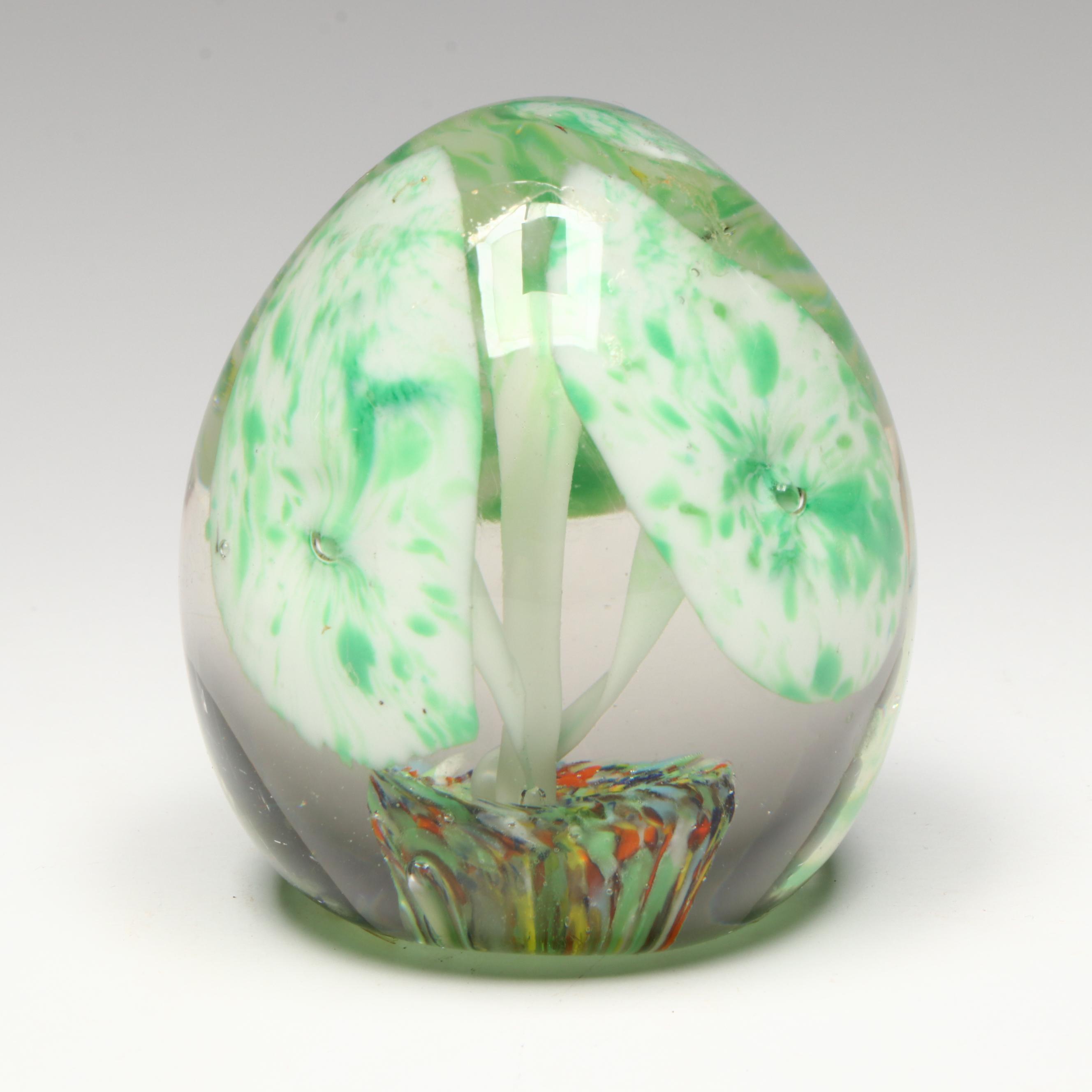 Millefiori with Other Murano Style Art Glass Paperweights