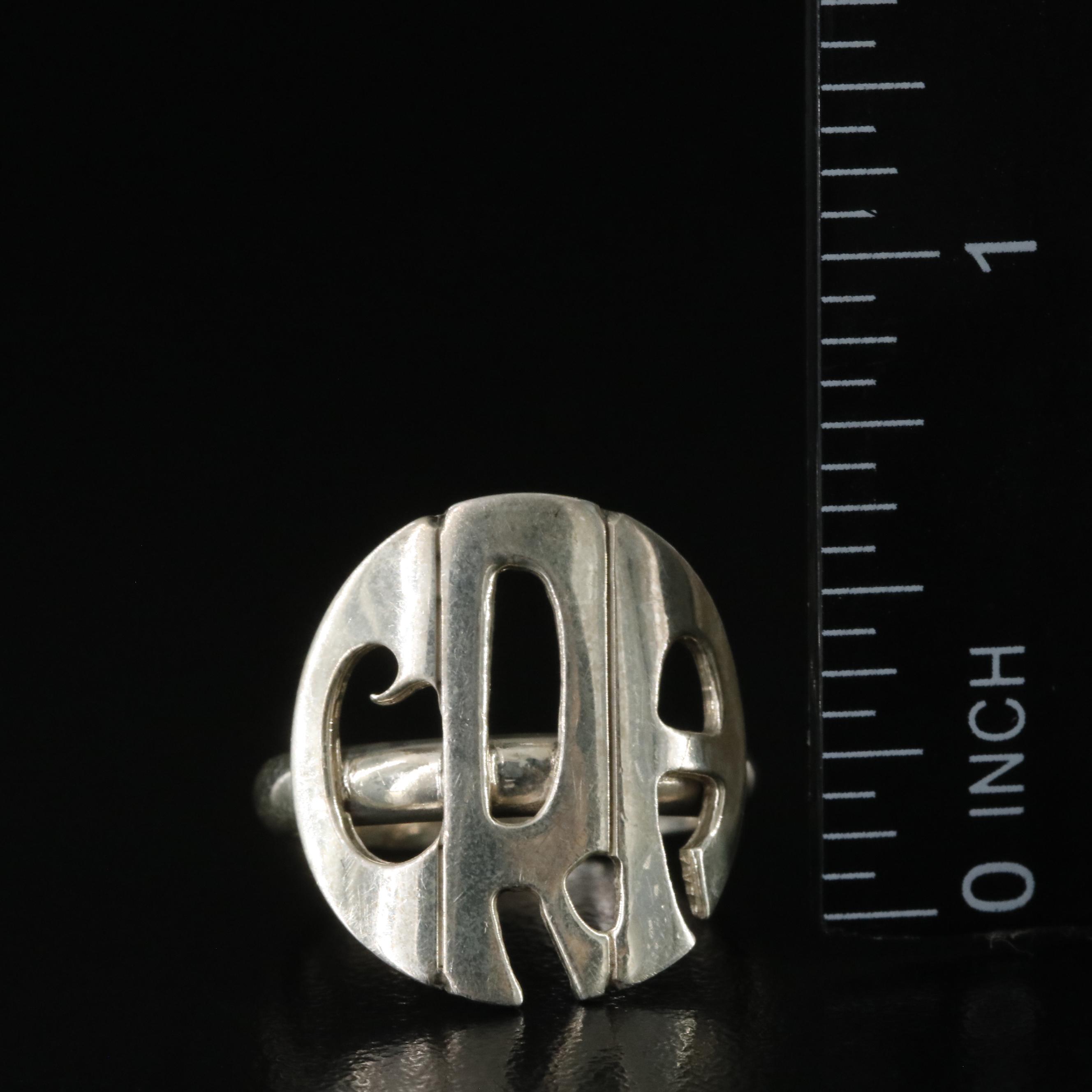 Vintage Leonore Doskow Sterling Monogrammed Jewelry