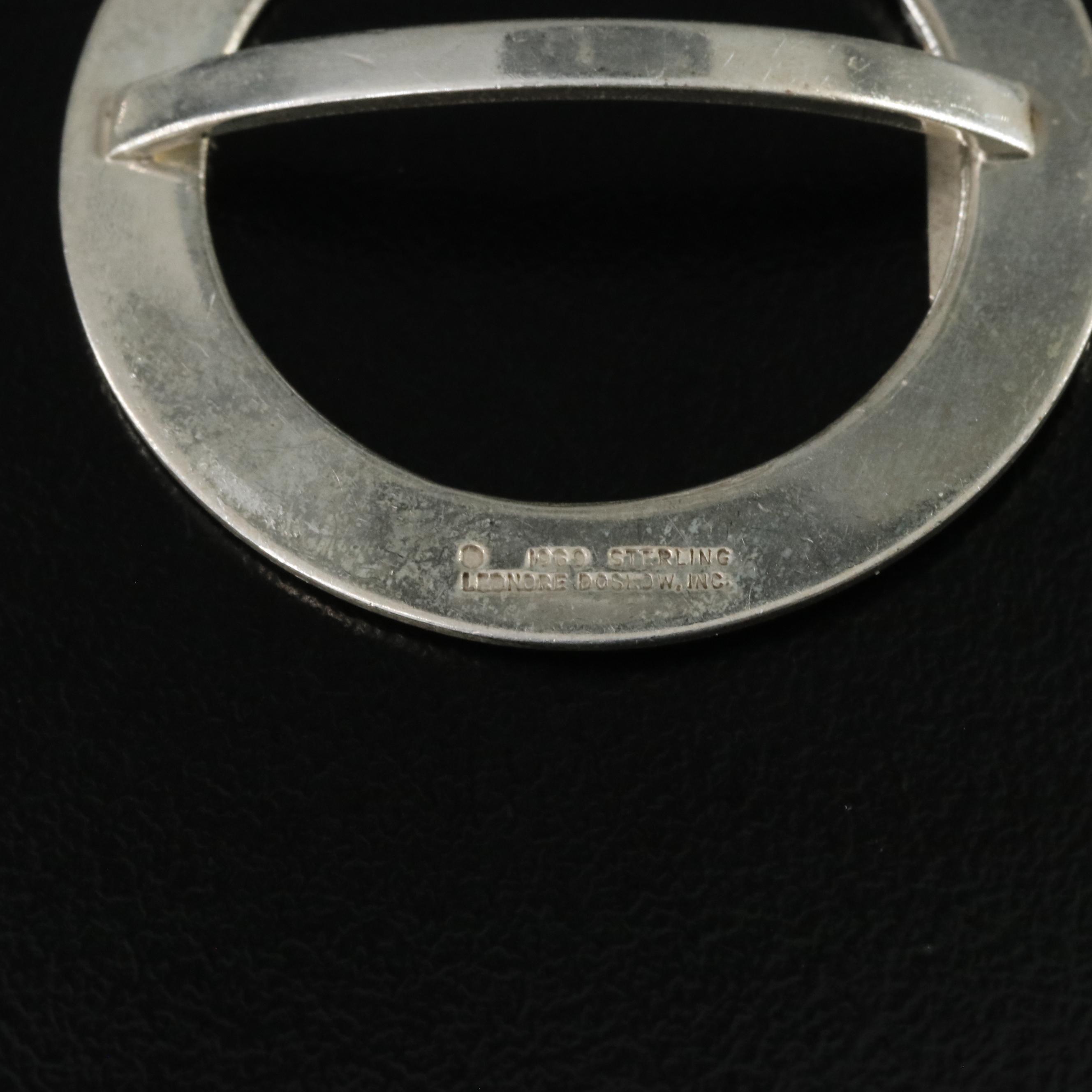 Vintage Leonore Doskow Sterling Monogrammed Jewelry