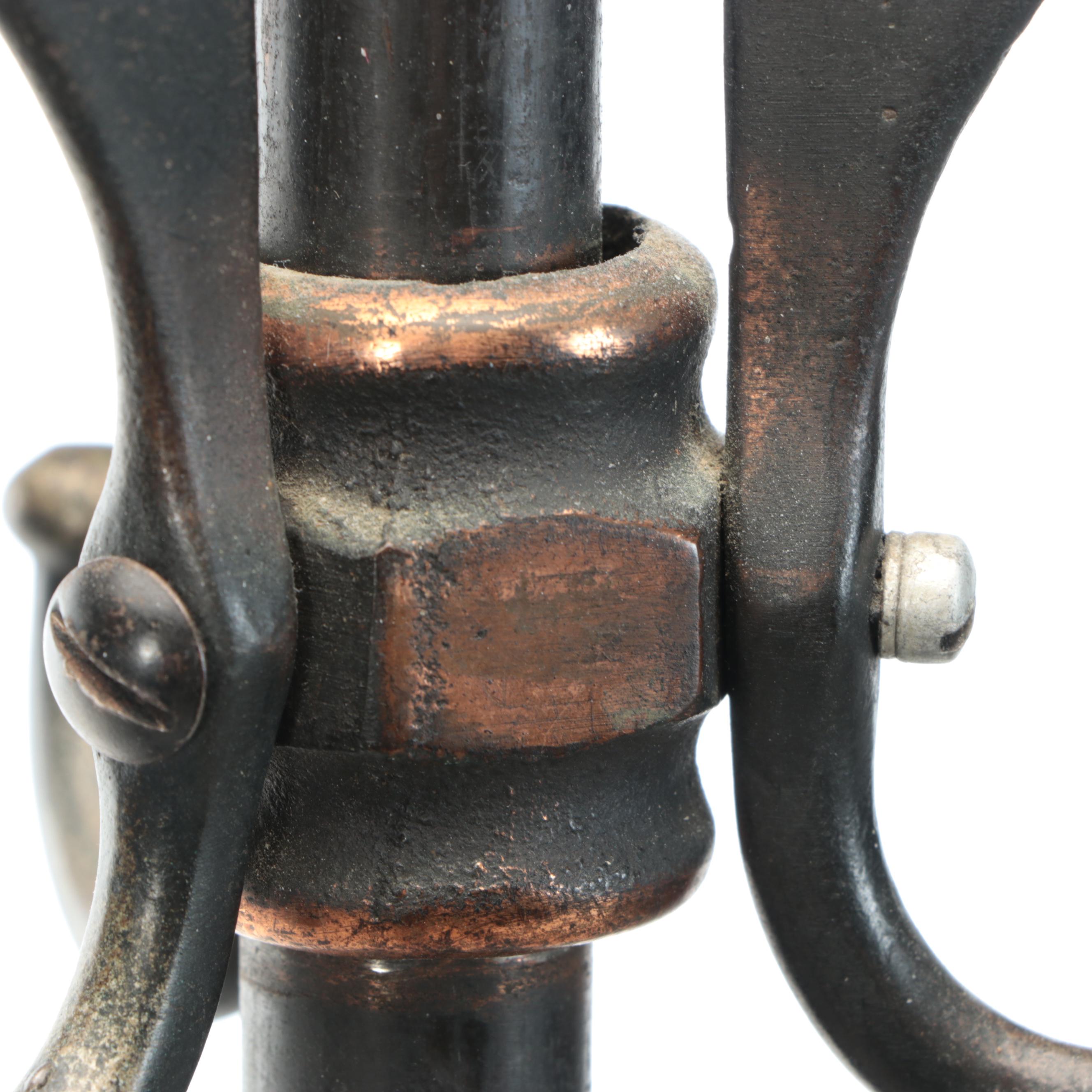 Art Nouveau Style Cast Iron Coat Rack and Umbrella Stand, Early 20th Century