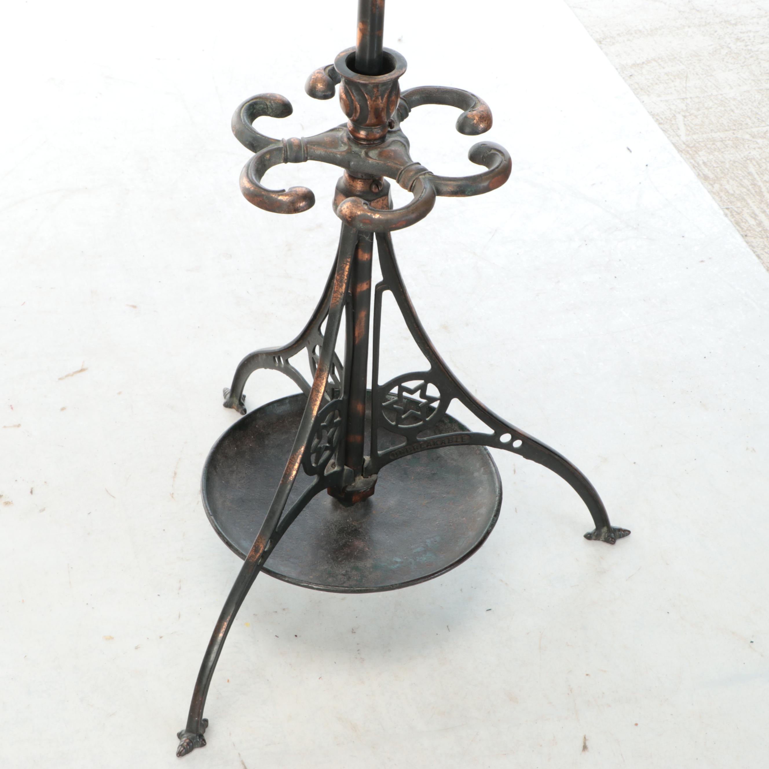 Art Nouveau Style Cast Iron Coat Rack and Umbrella Stand, Early 20th Century