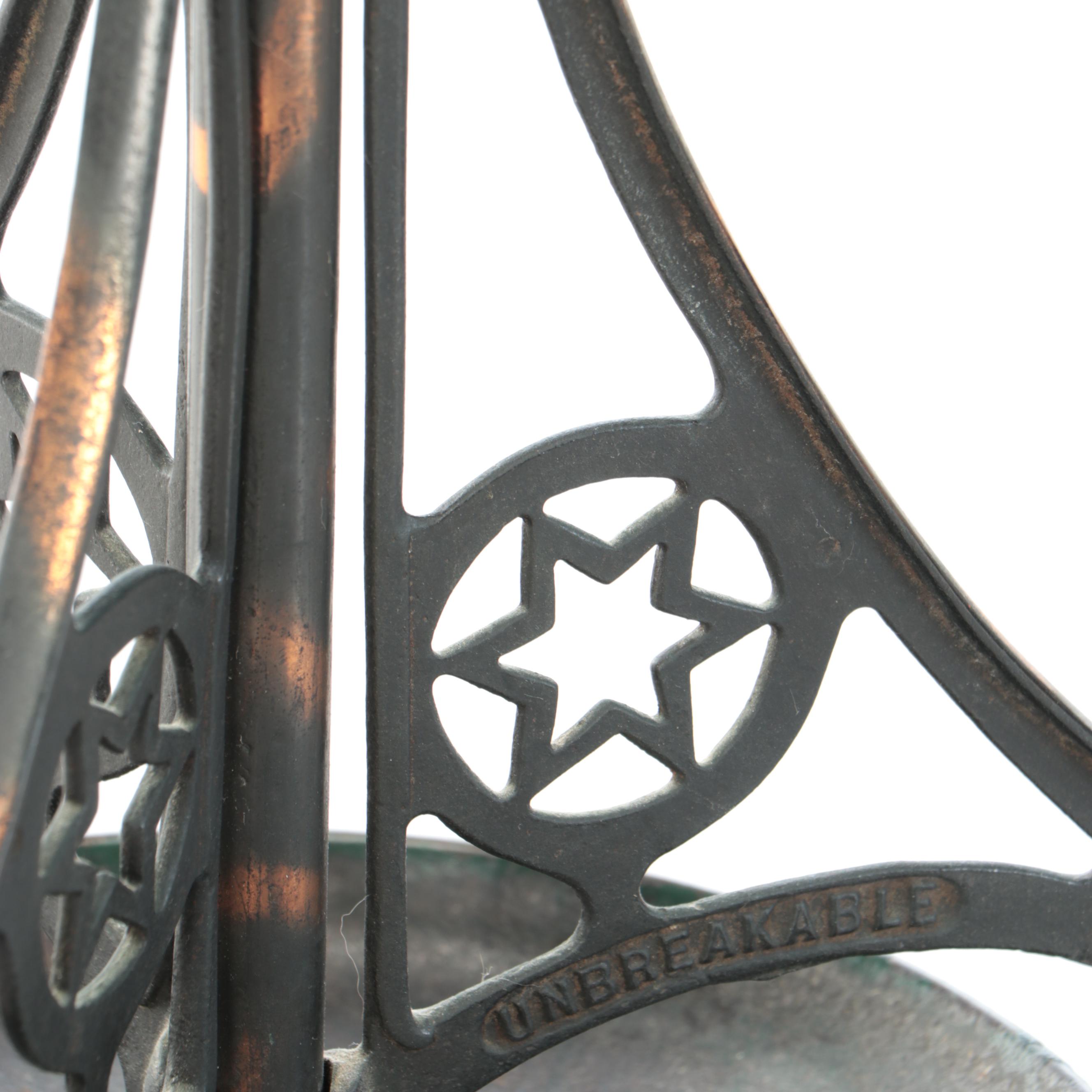 Art Nouveau Style Cast Iron Coat Rack and Umbrella Stand, Early 20th Century