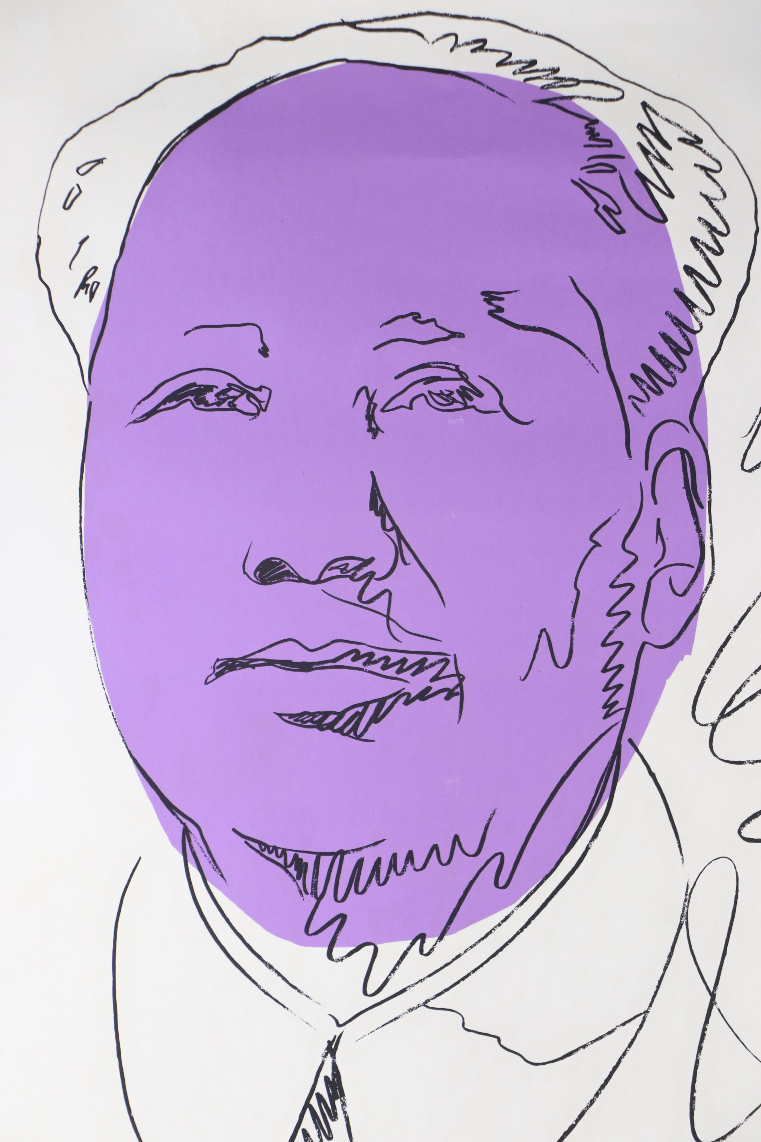 Andy Warhol Exhibition Poster for "Mao Musée Galliera," 1974