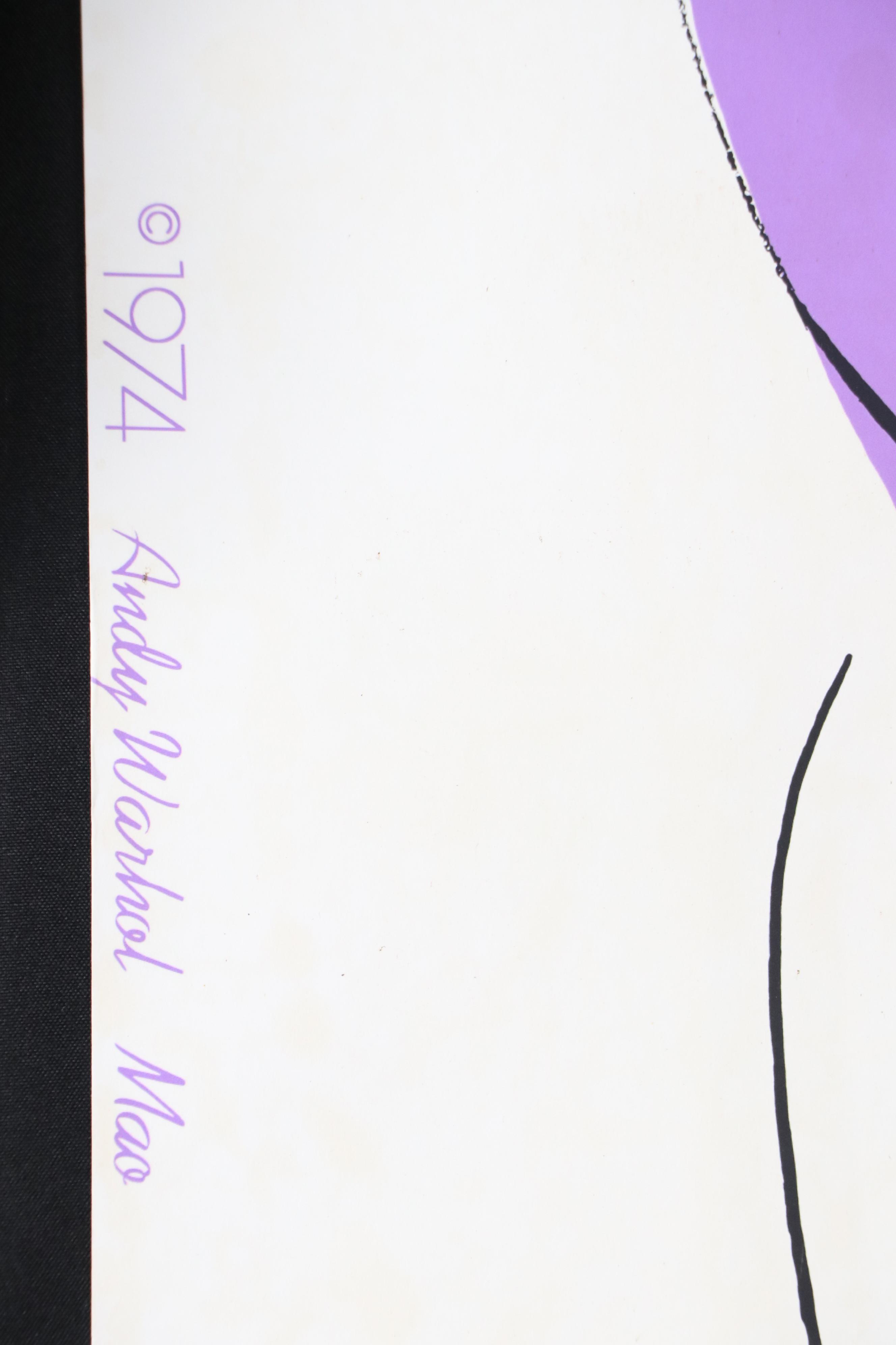 Andy Warhol Exhibition Poster for "Mao Musée Galliera," 1974